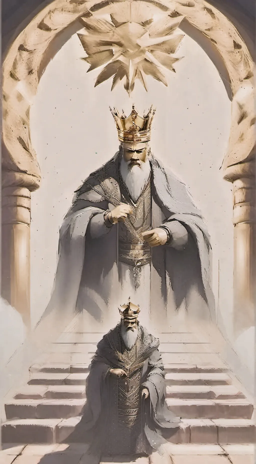 ai character: king grumble... background