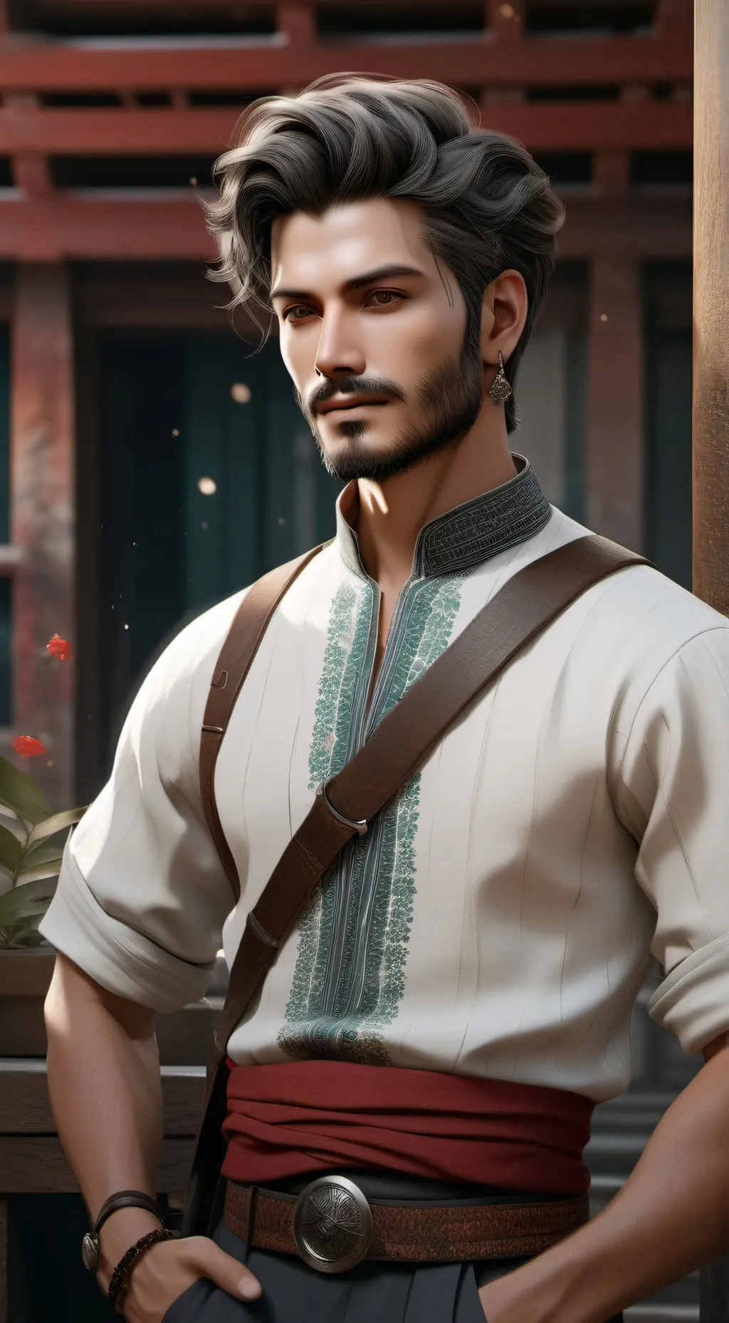 ai character: Wenda background