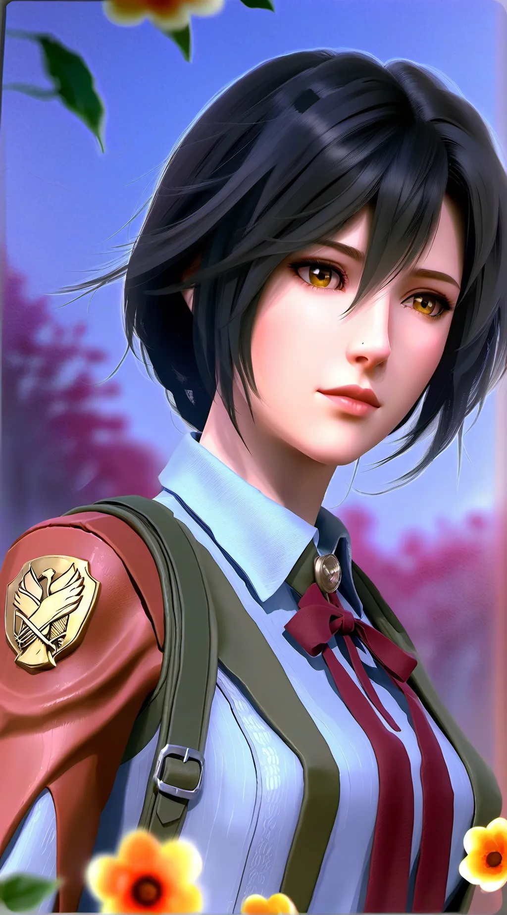 ai character: mikasa background
