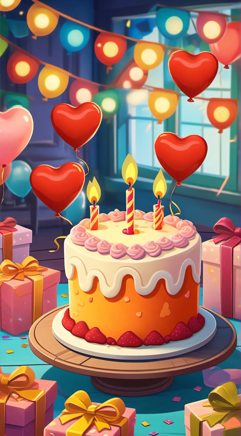 ai character: LJ's Birthday  background