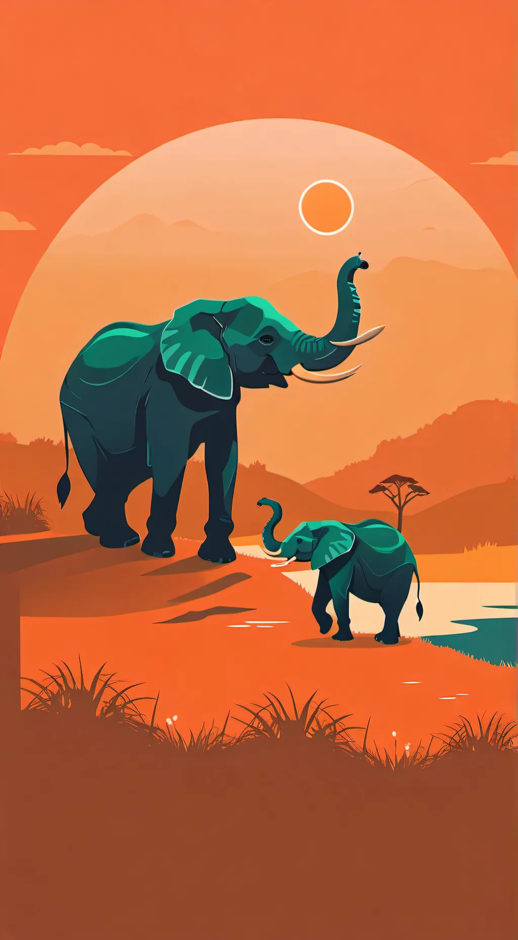 ai character: Wildlife  background