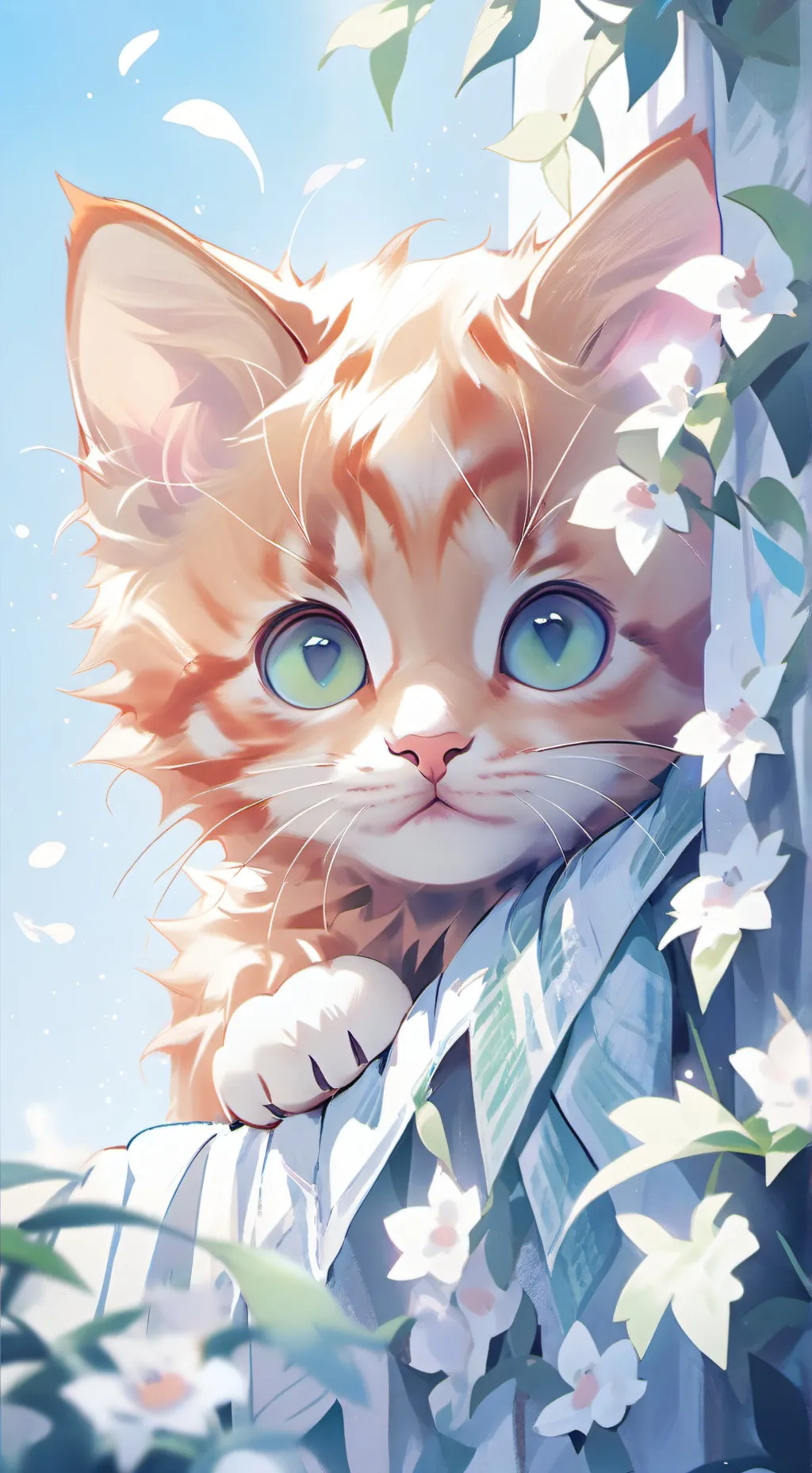 ai character: a cat background