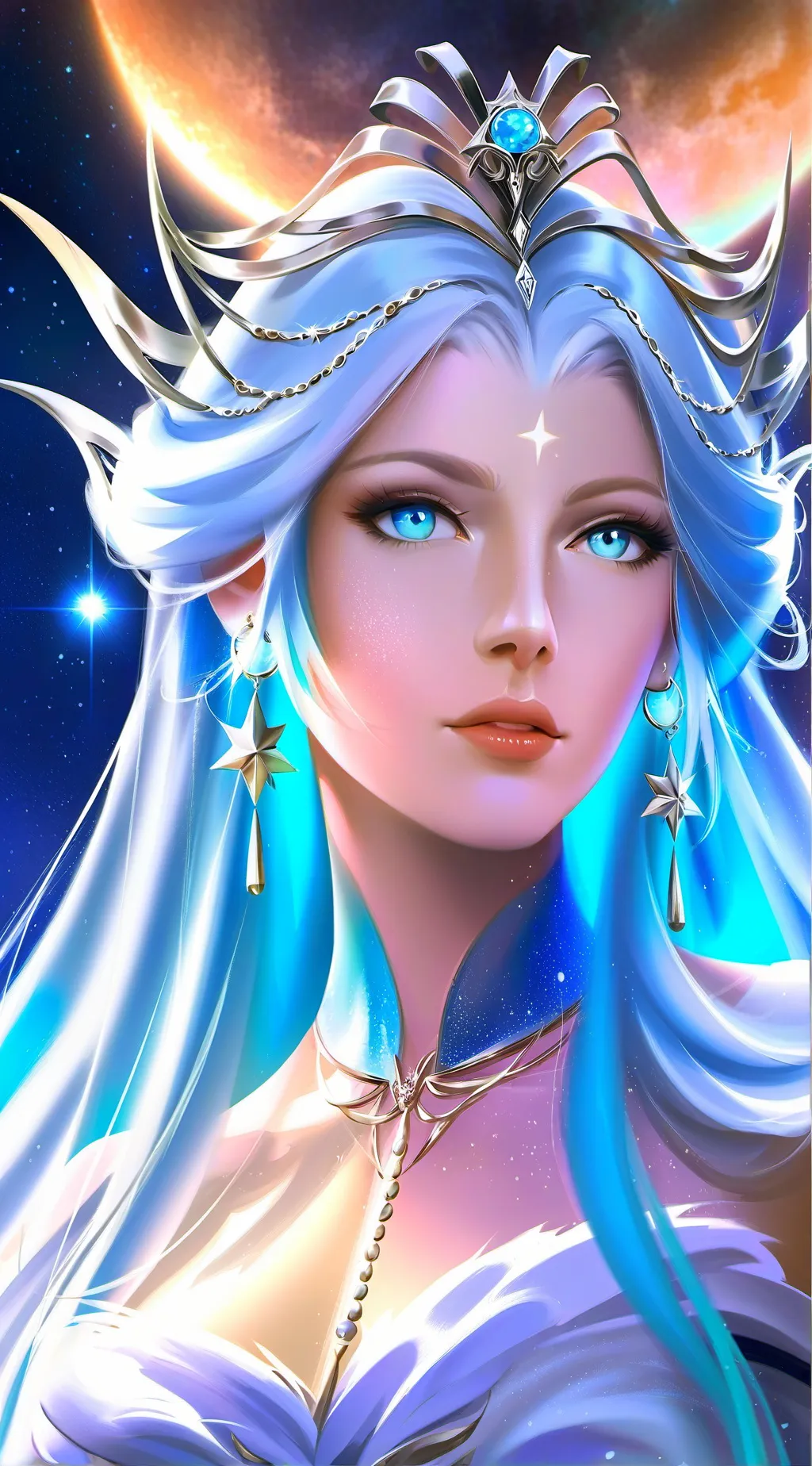 ai character: HH moon queen background