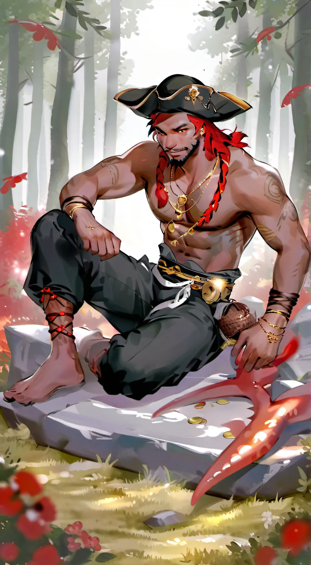 ai character: Captain Redbeard background