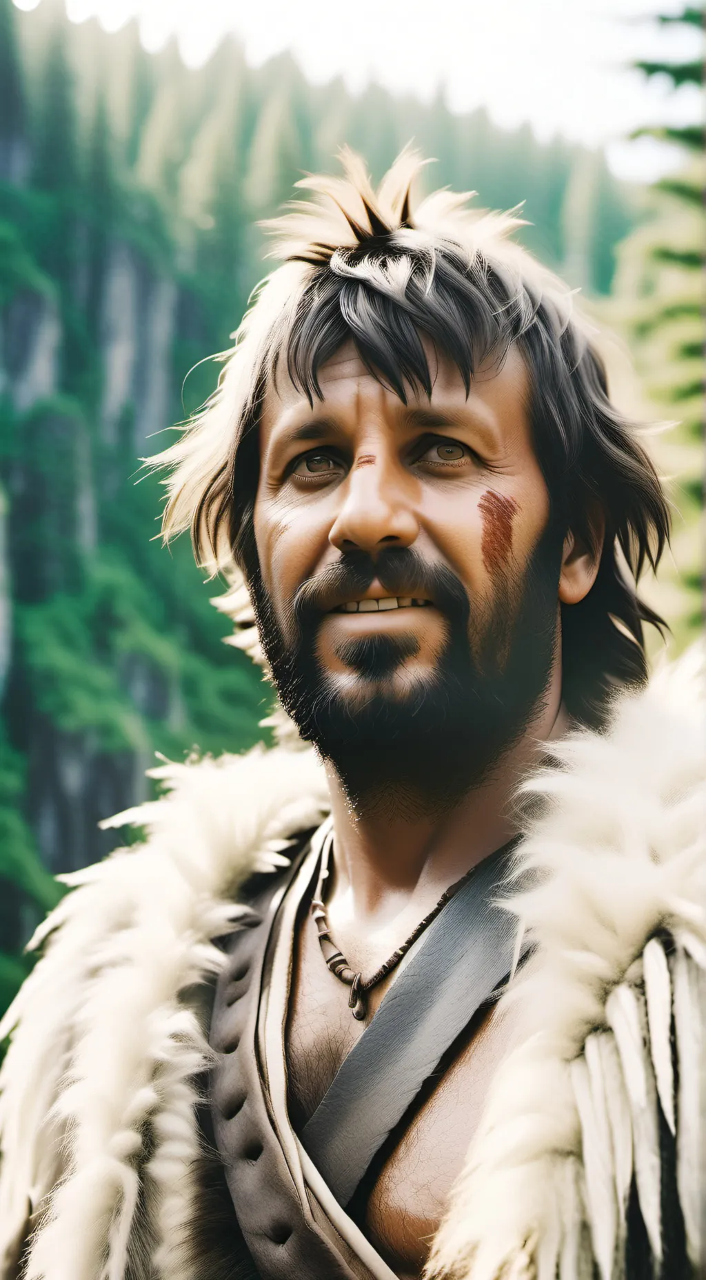 ai character: Atouk caveman  background