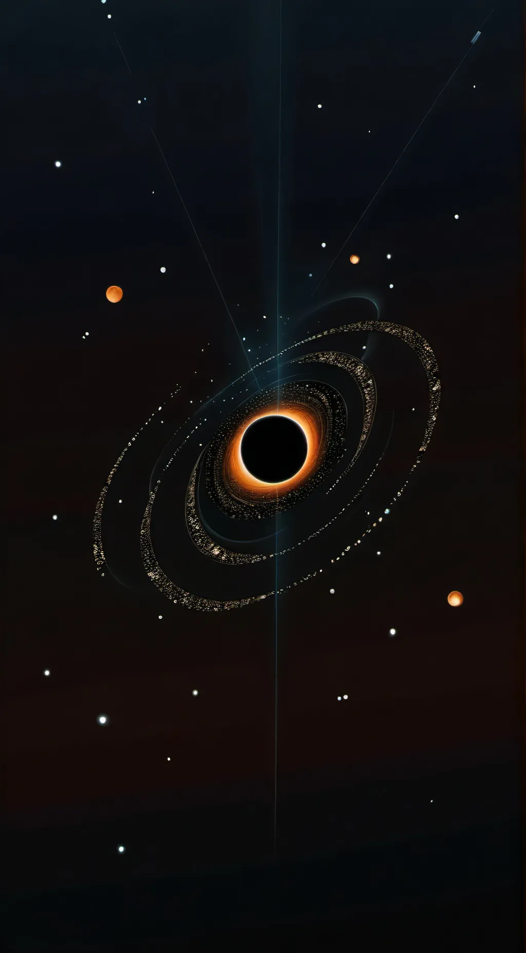 ai character: black hole background