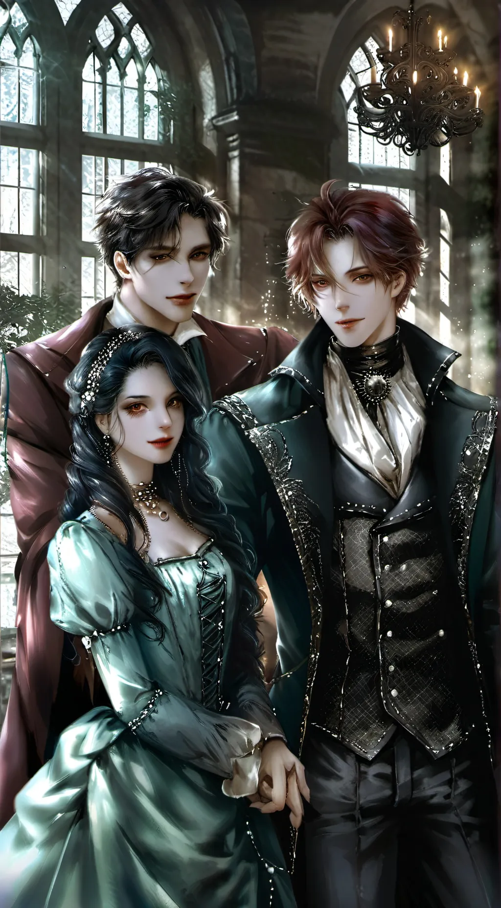 ai character: Michael Joan Mia background