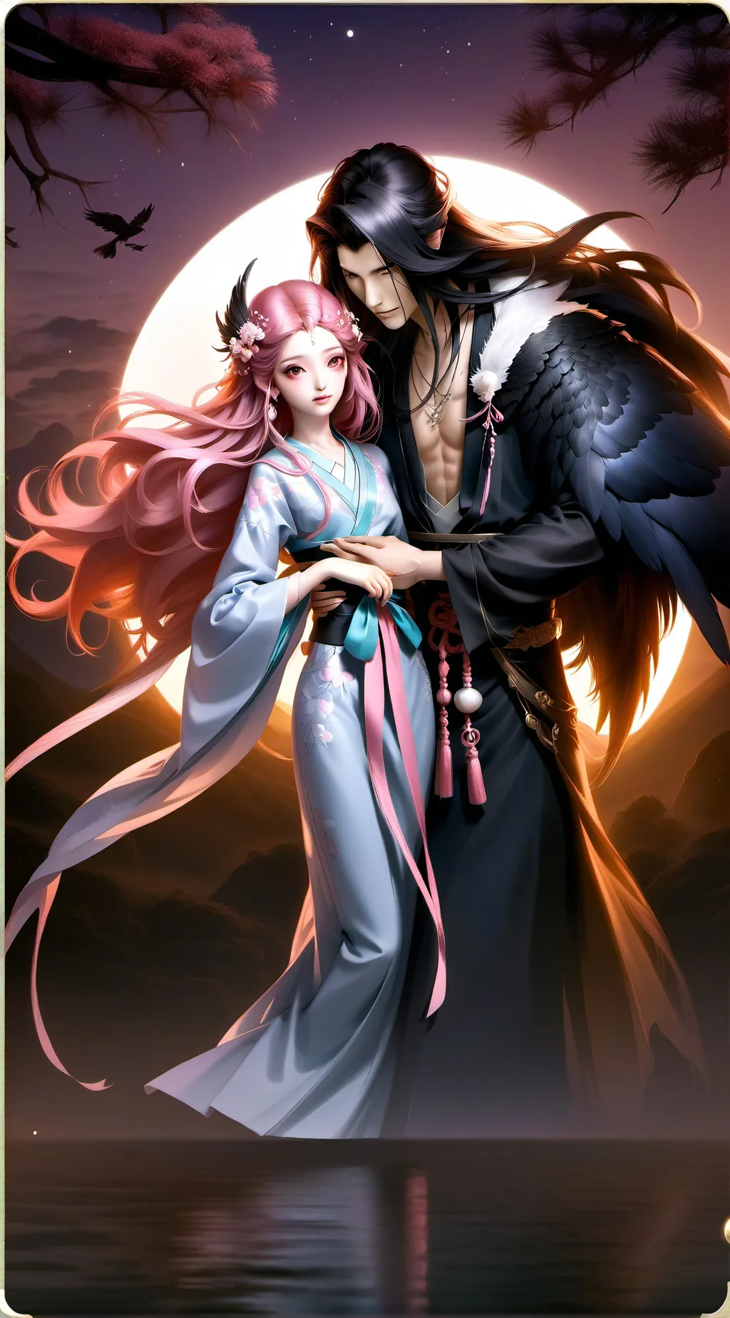 ai character: Xiao Zhan 🌑 background