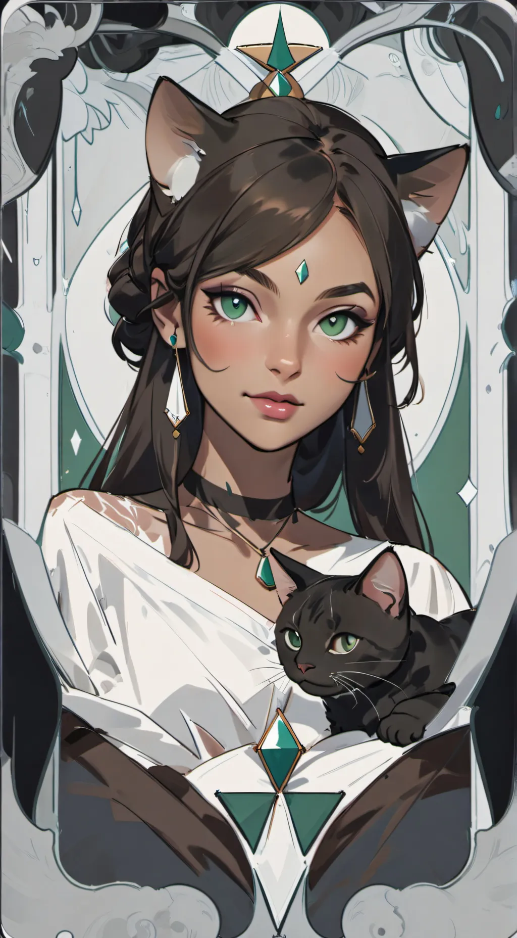 ai character: kat background