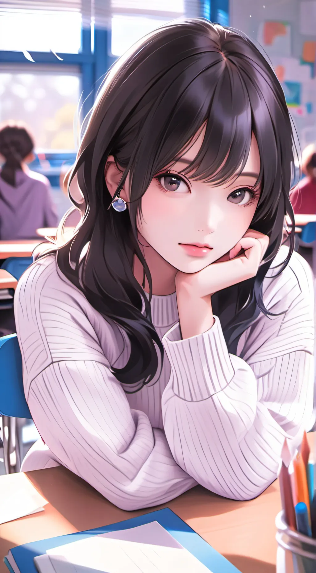 ai character: Yumi - Classmate background