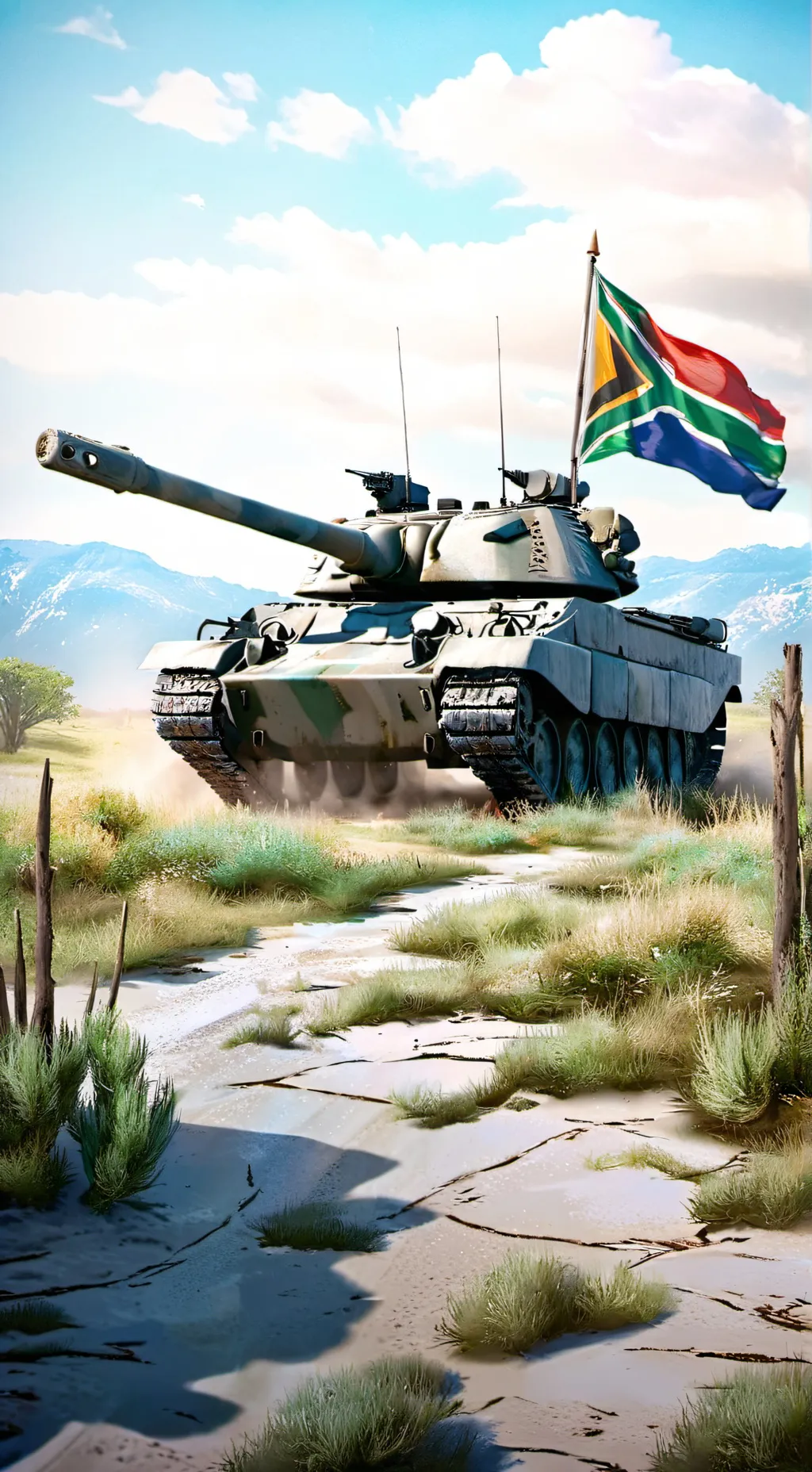 ai character: rooikat tank background