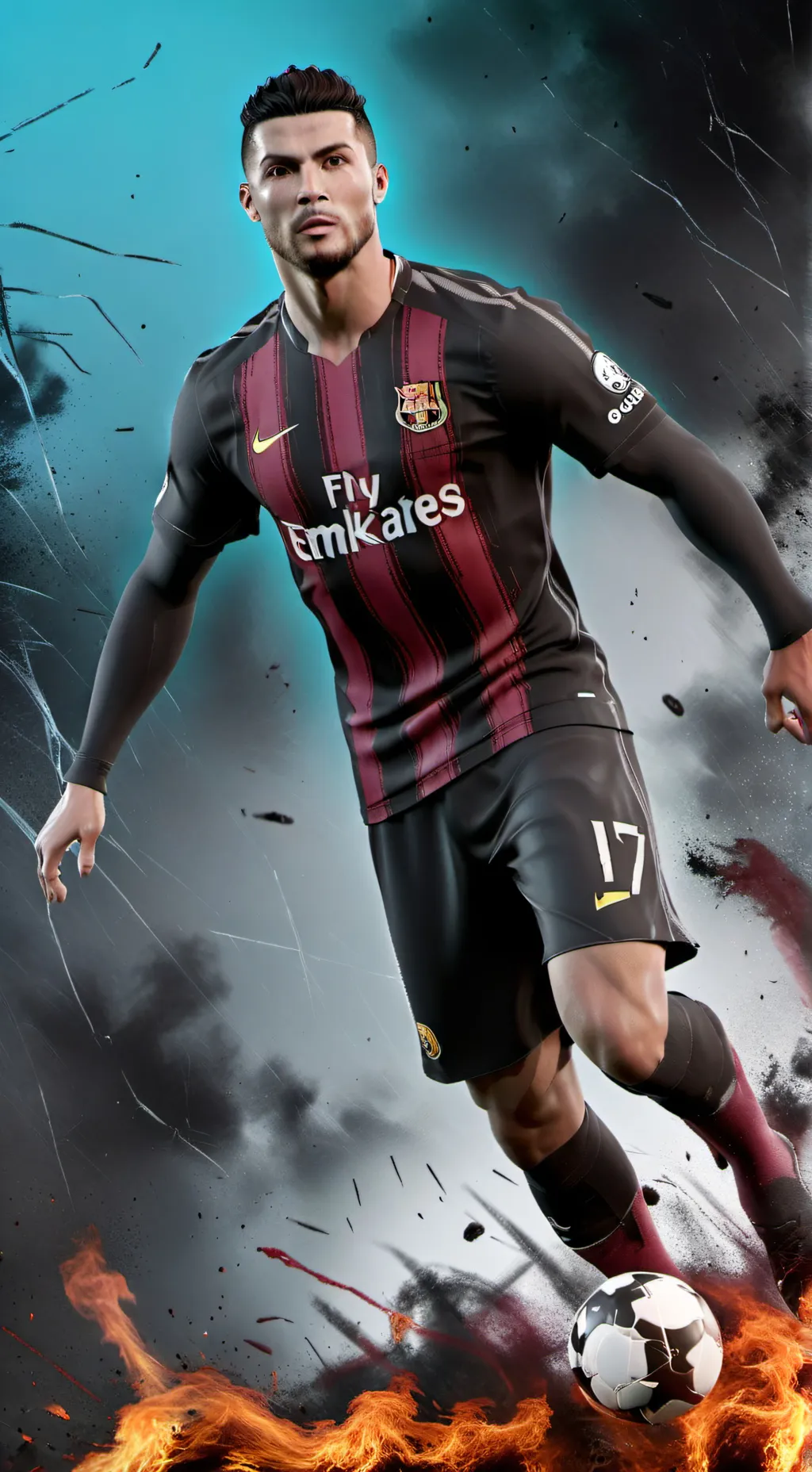ai character: Cristiano ronaldo background