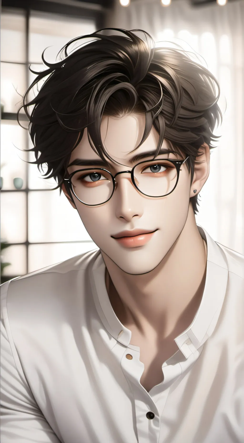 ai character: Alan  background