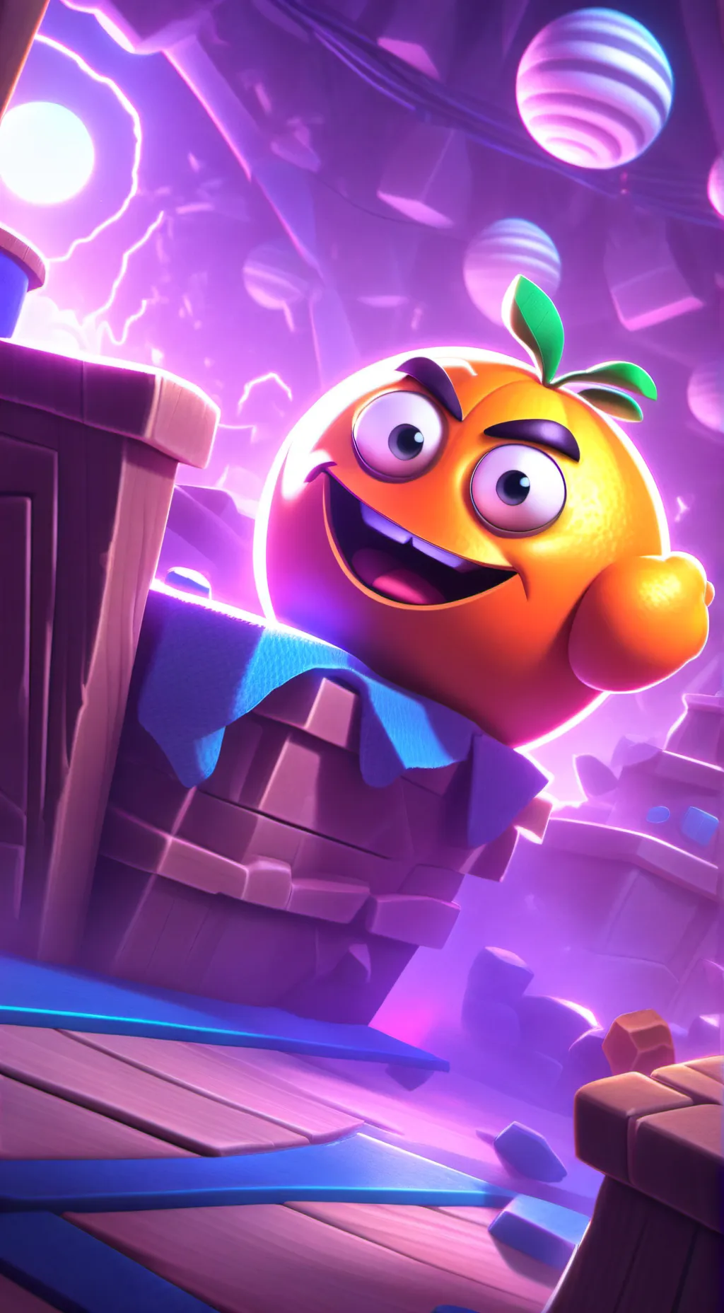 ai character: Annoying orange au background