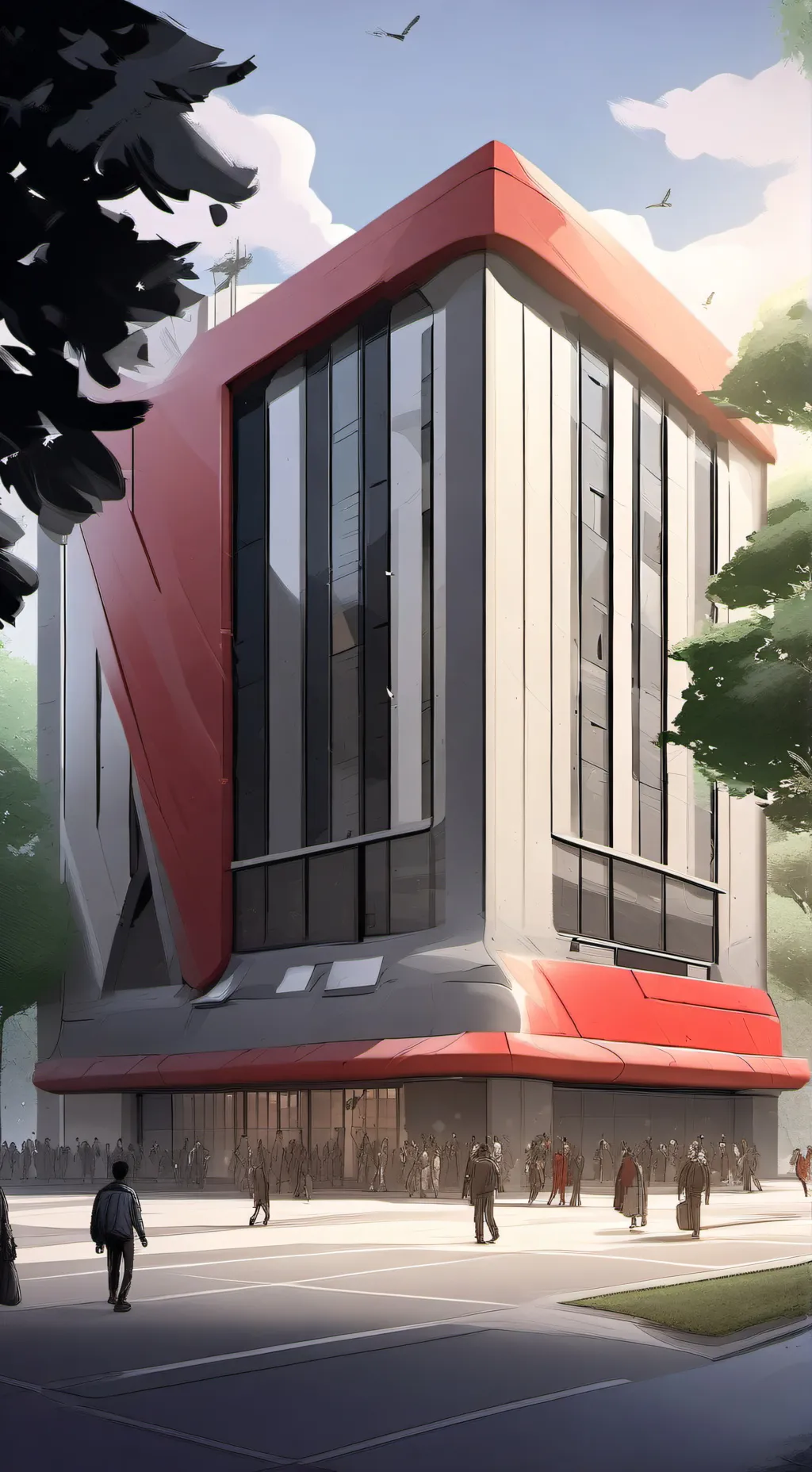 ai character: Superhero school 2 background