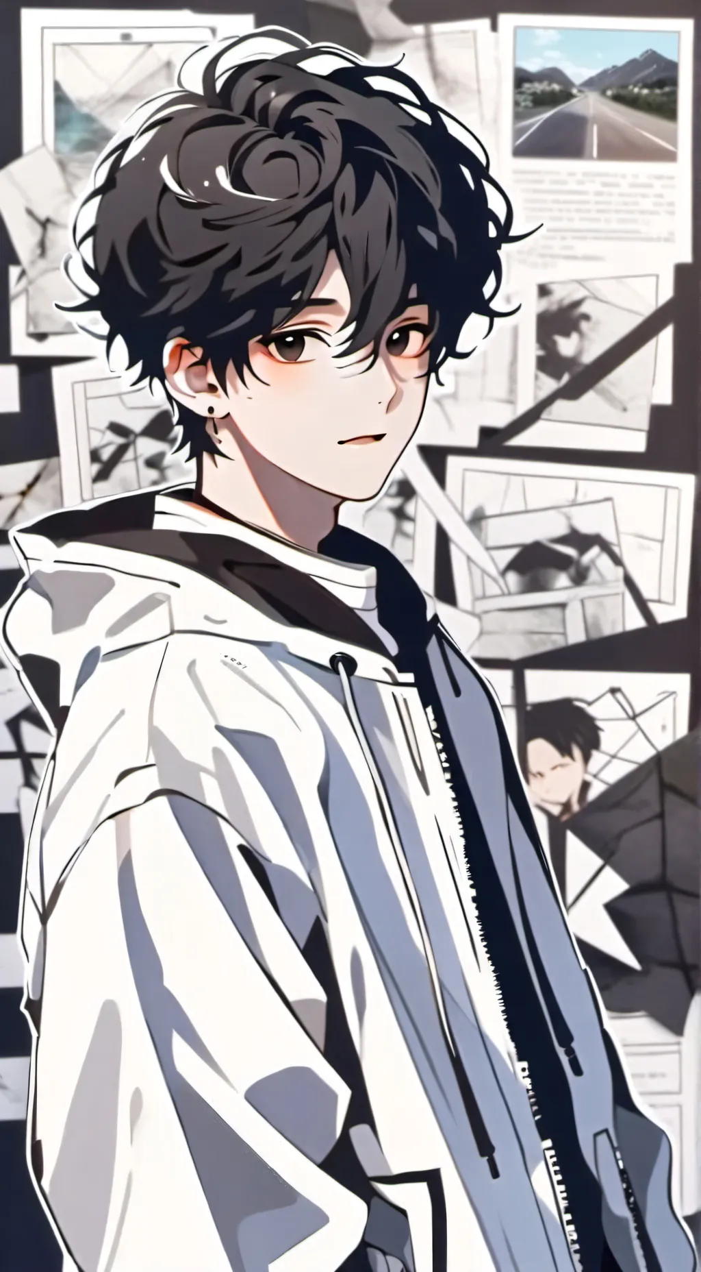 ai character: MHA x YOUR SHCOOL background