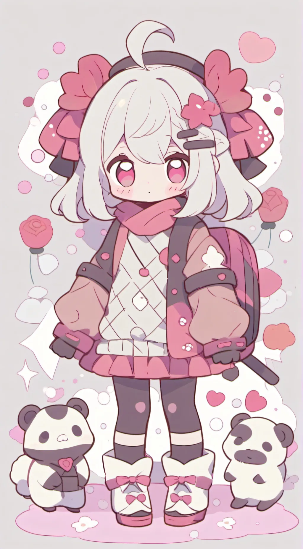 ai character:  Sprunki FANGIRLS- background