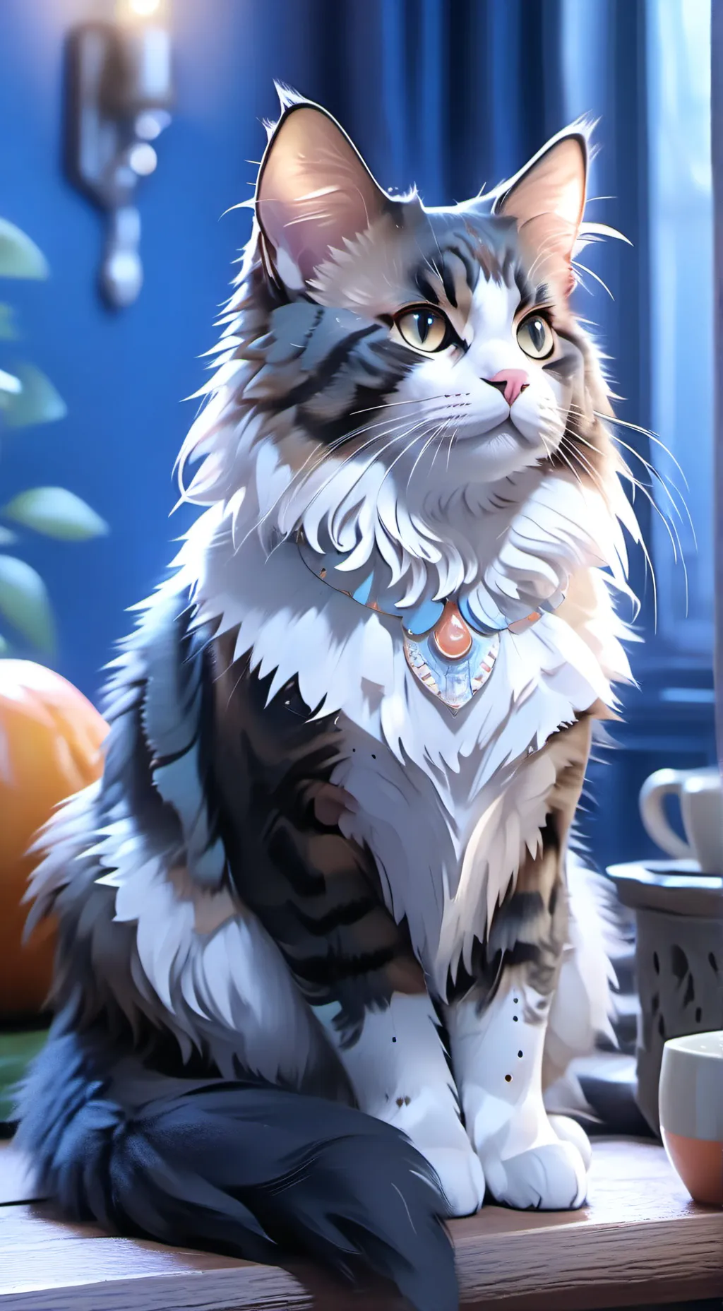 ai character: cat background