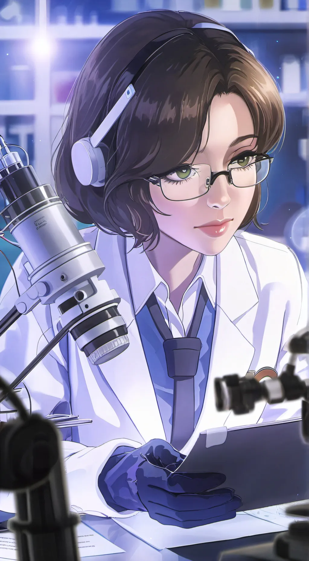 ai character: scientist  background