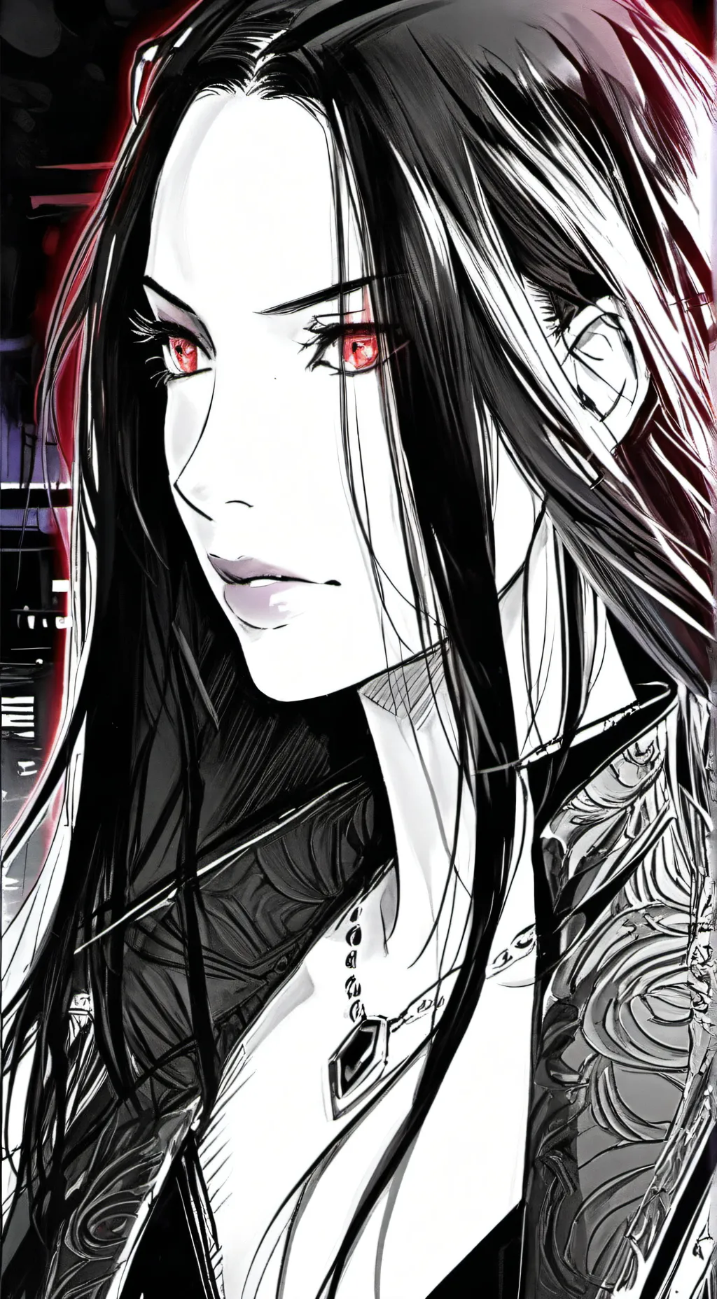 ai character: Amber background