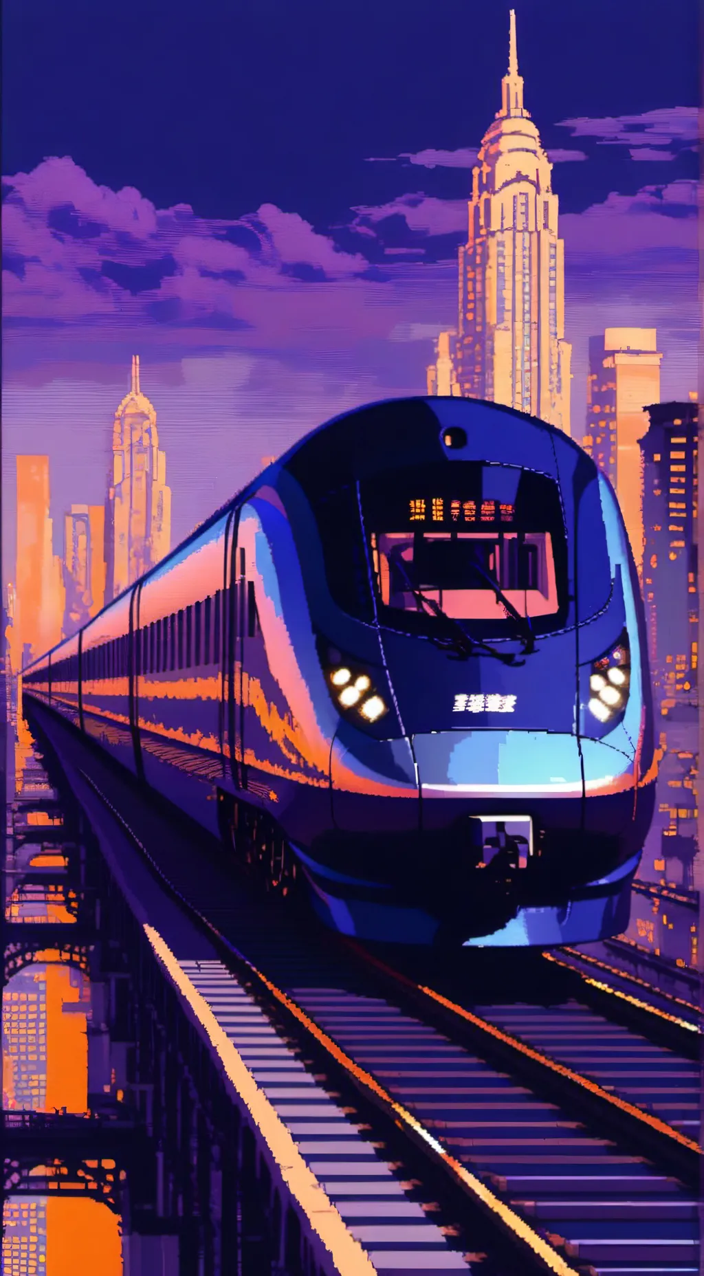 ai character: DPB Bullet Train background