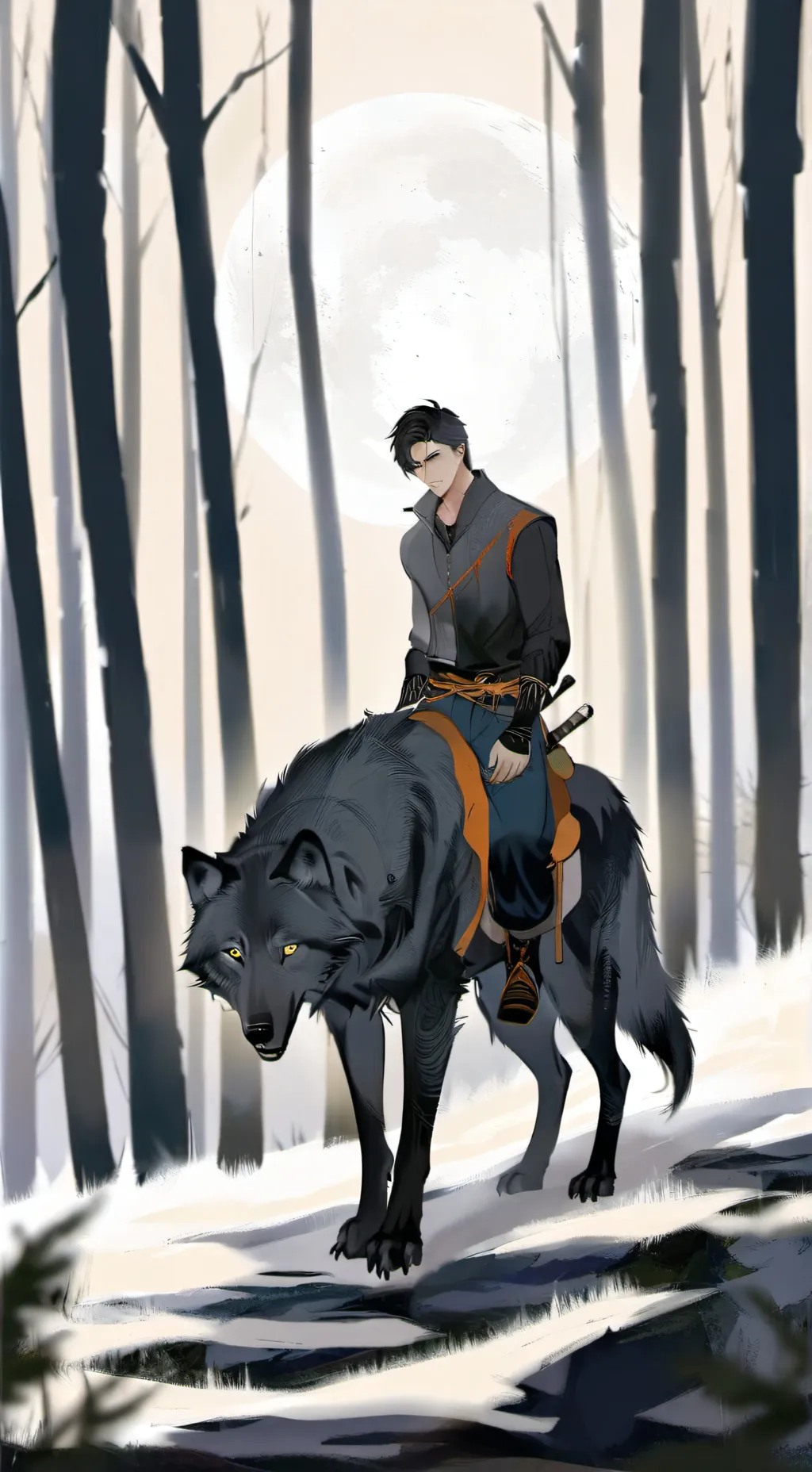 ai character: angel  background