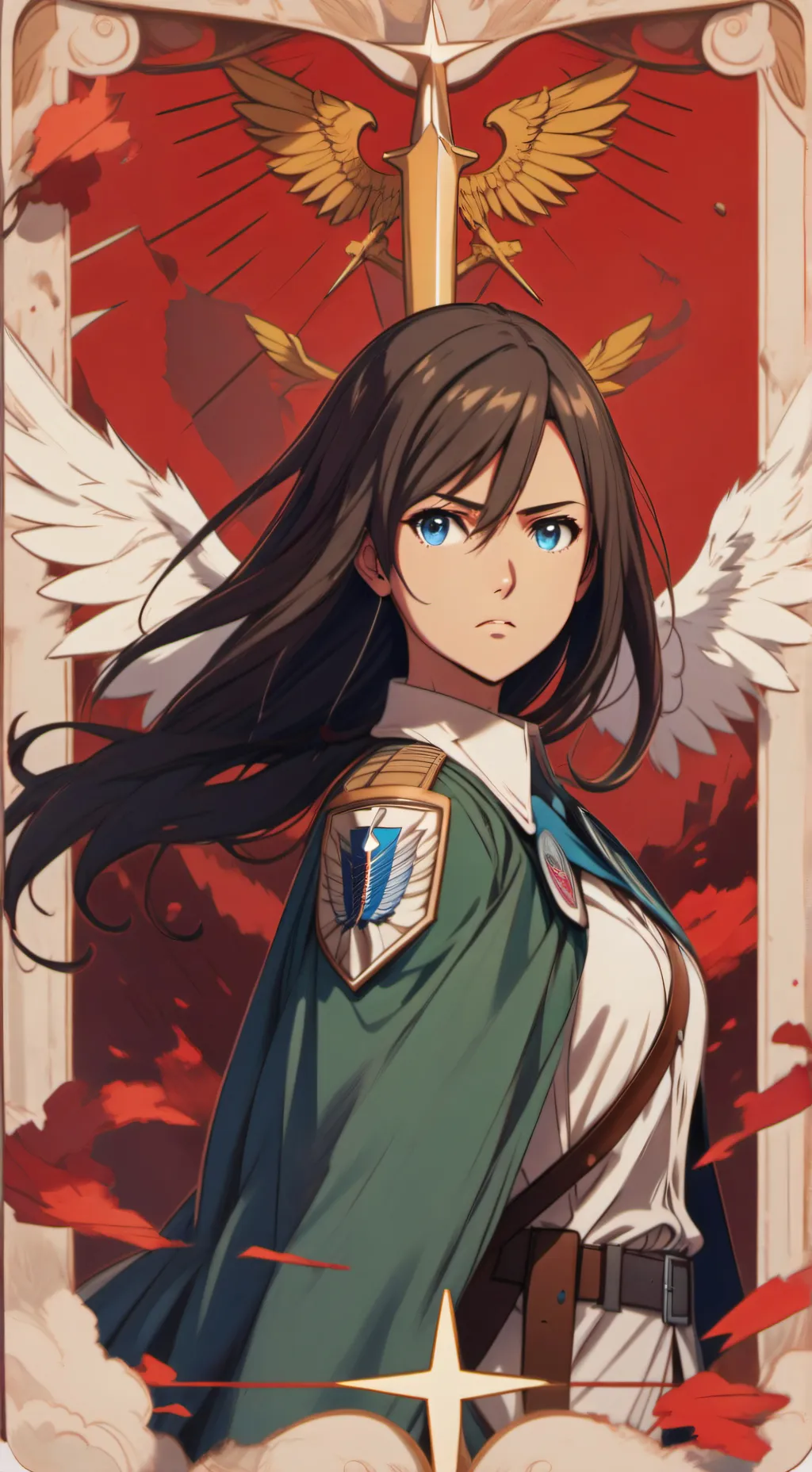 ai character: Ataque a los titan background