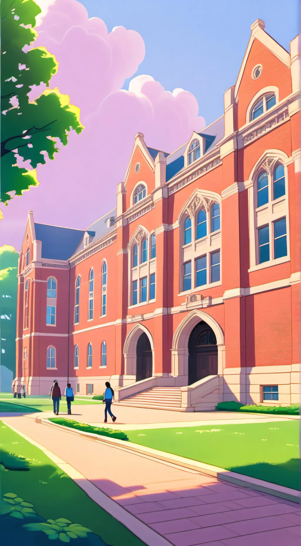 ai character: level school  background