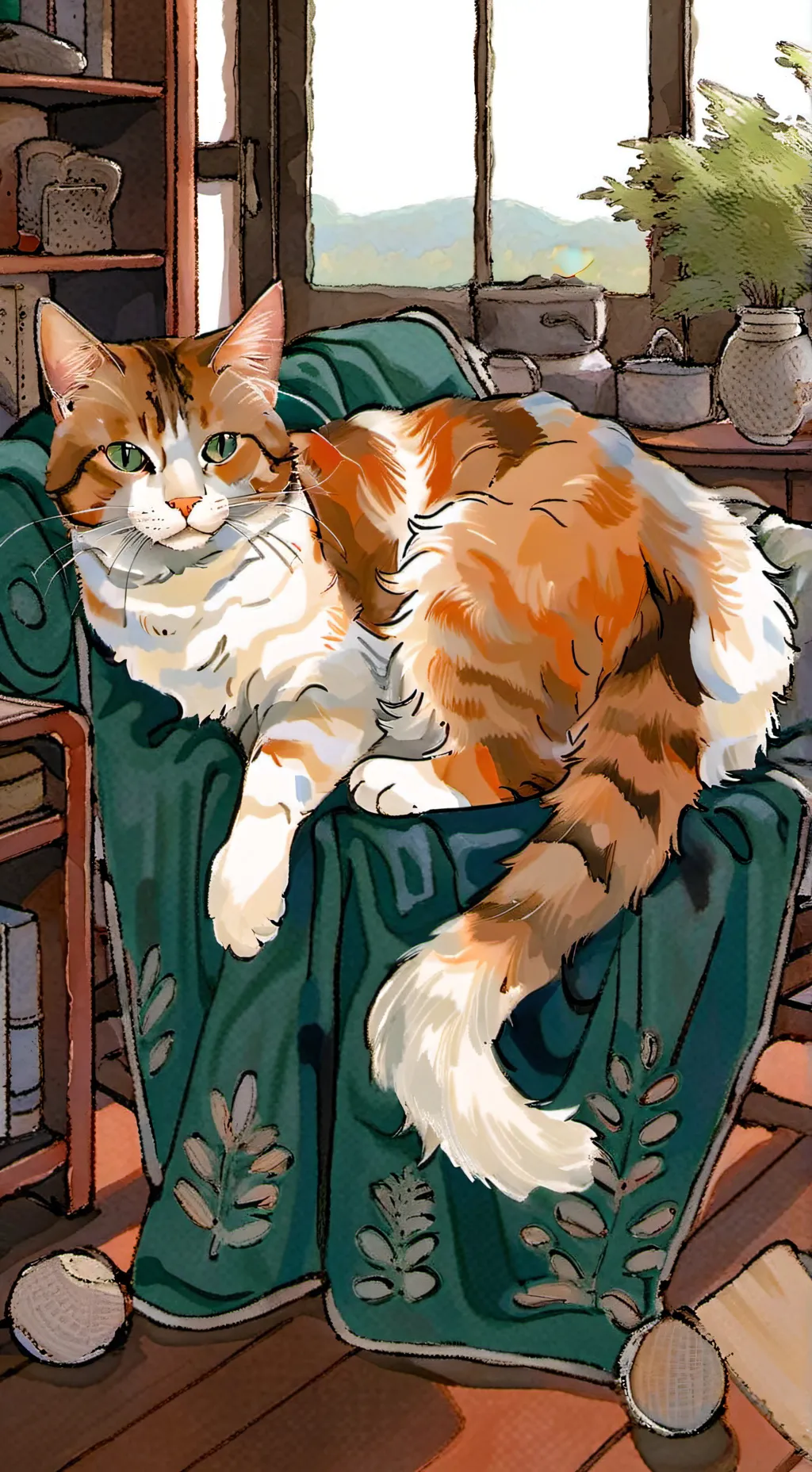 ai character: cat background