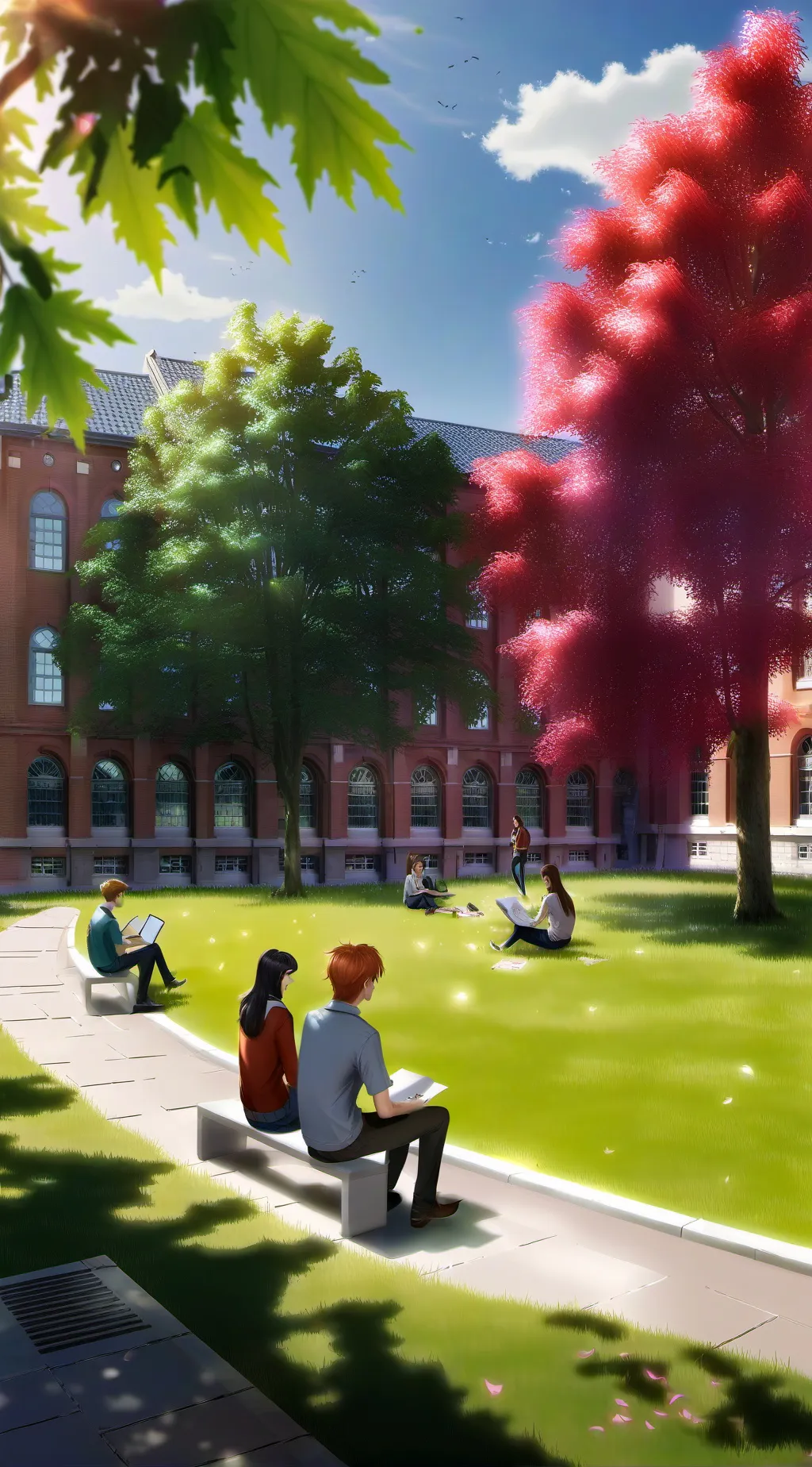 ai character: school pick me background