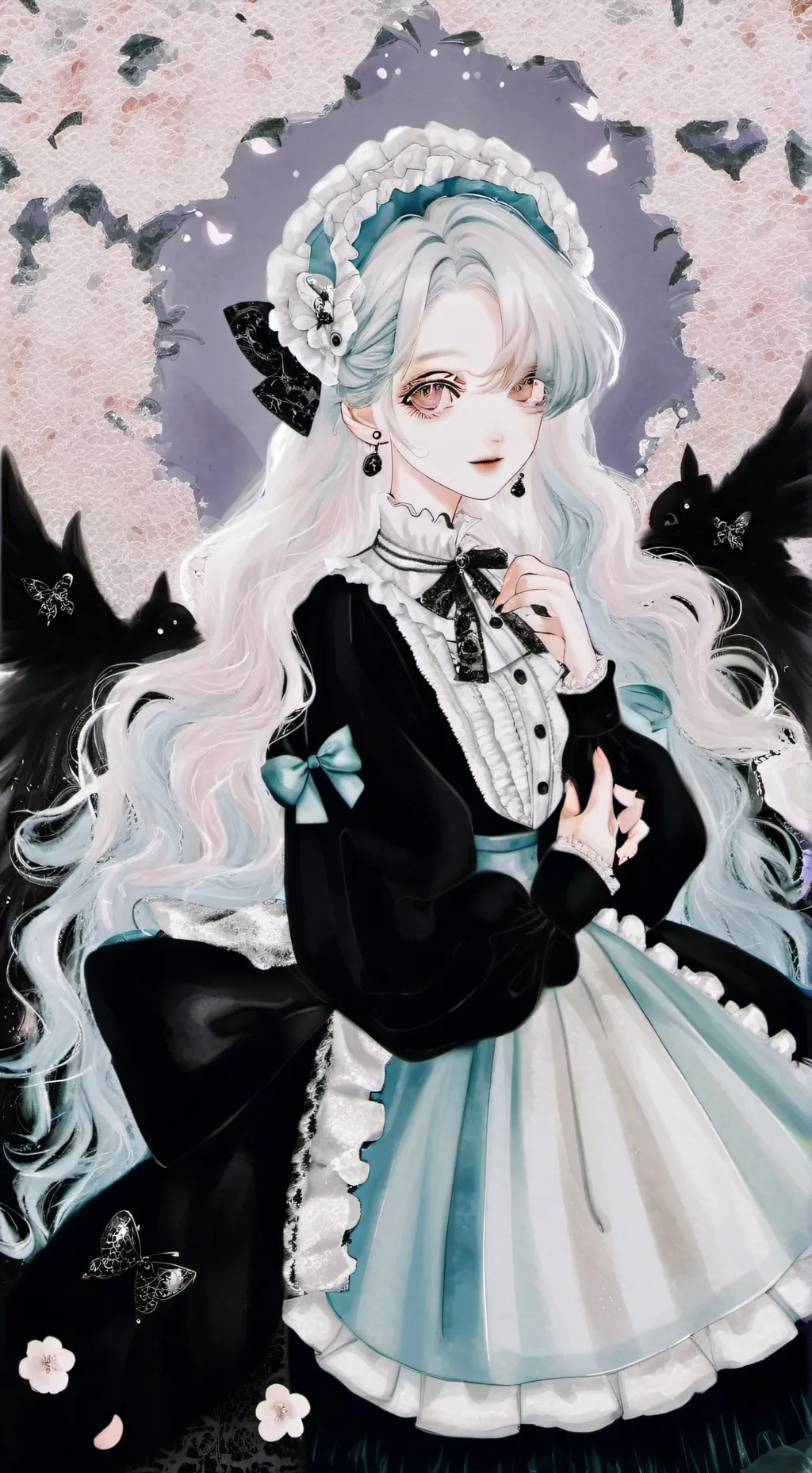 ai character: pretty background