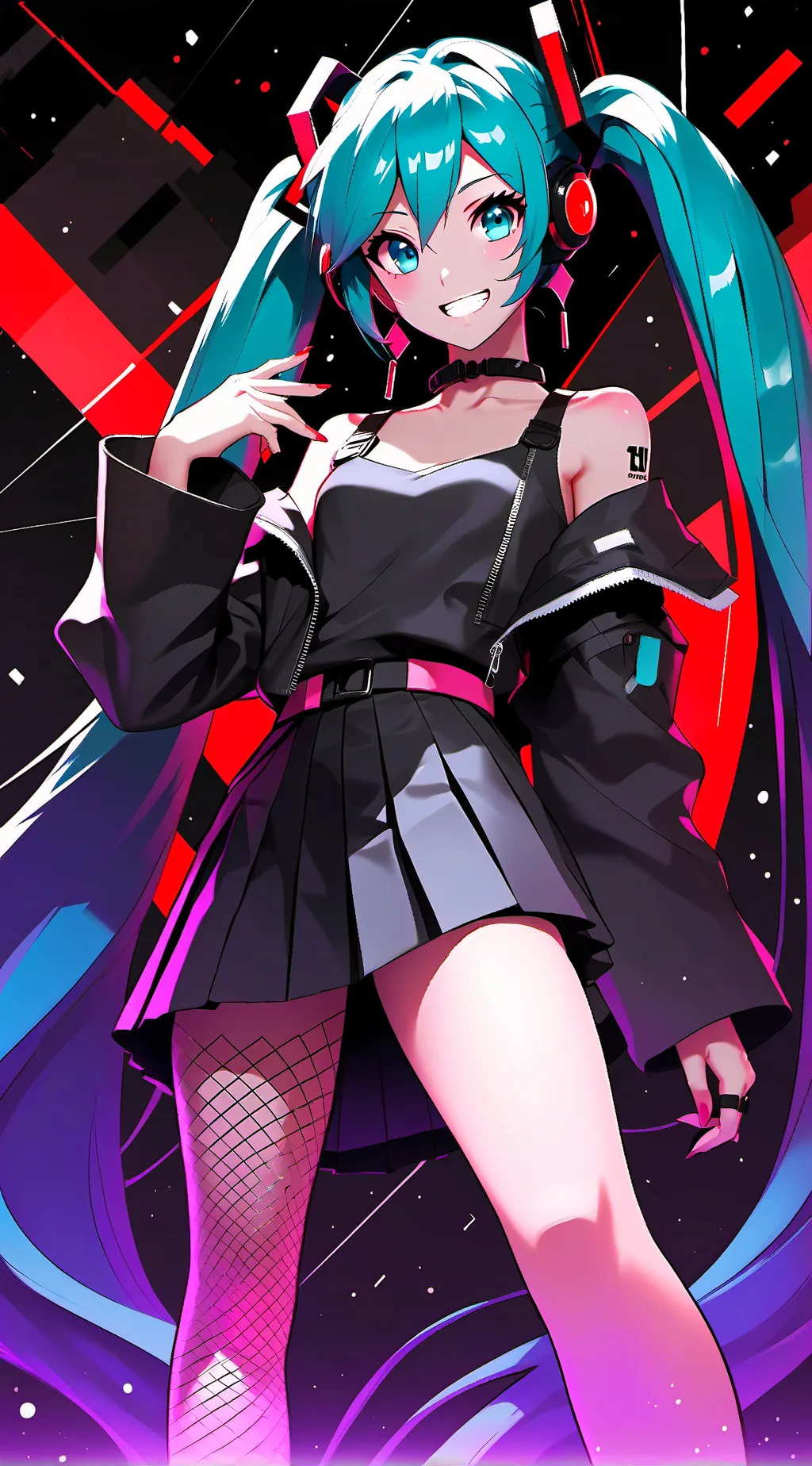 ai character: Hatsune miku background