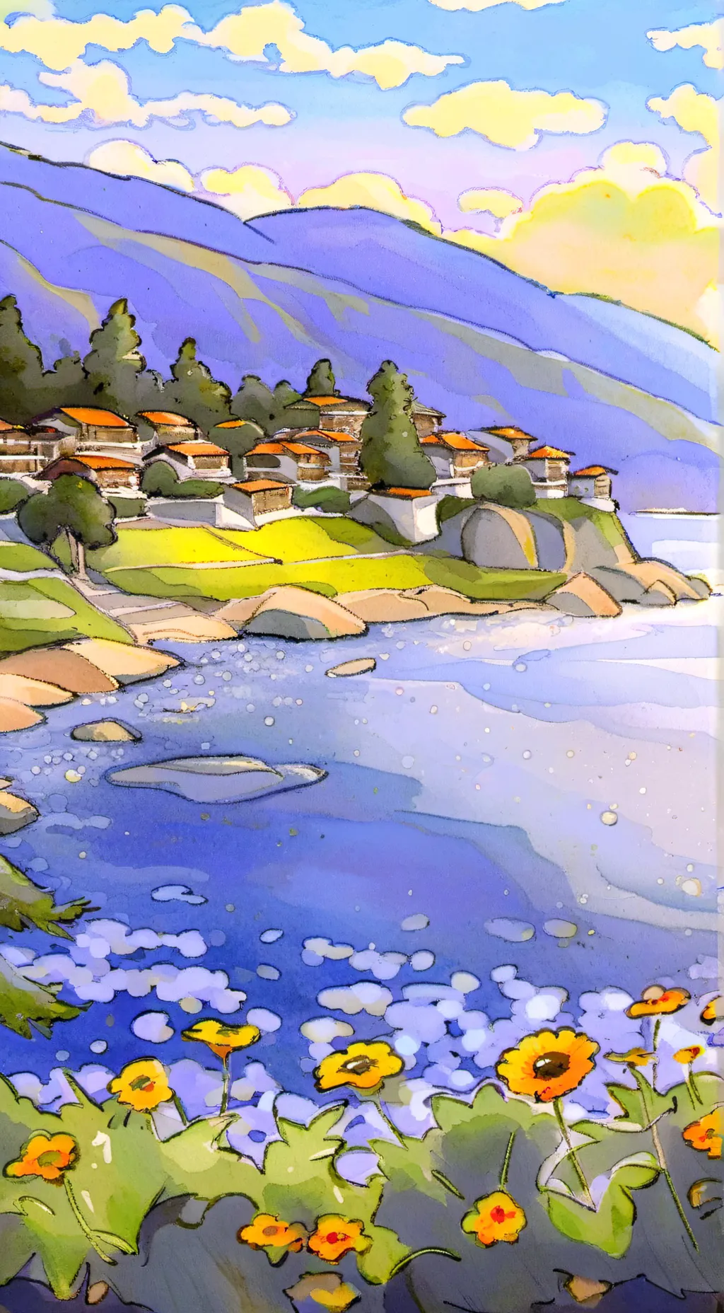 ai character: Artful~ 🖌️📄 background