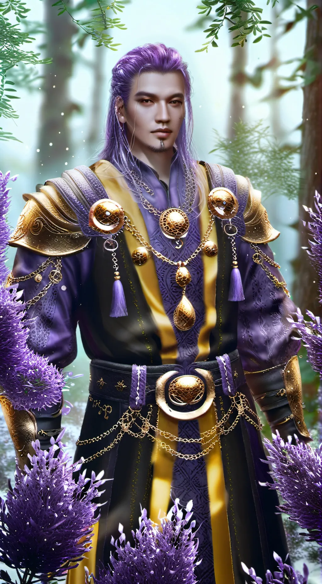 ai character: fawn background