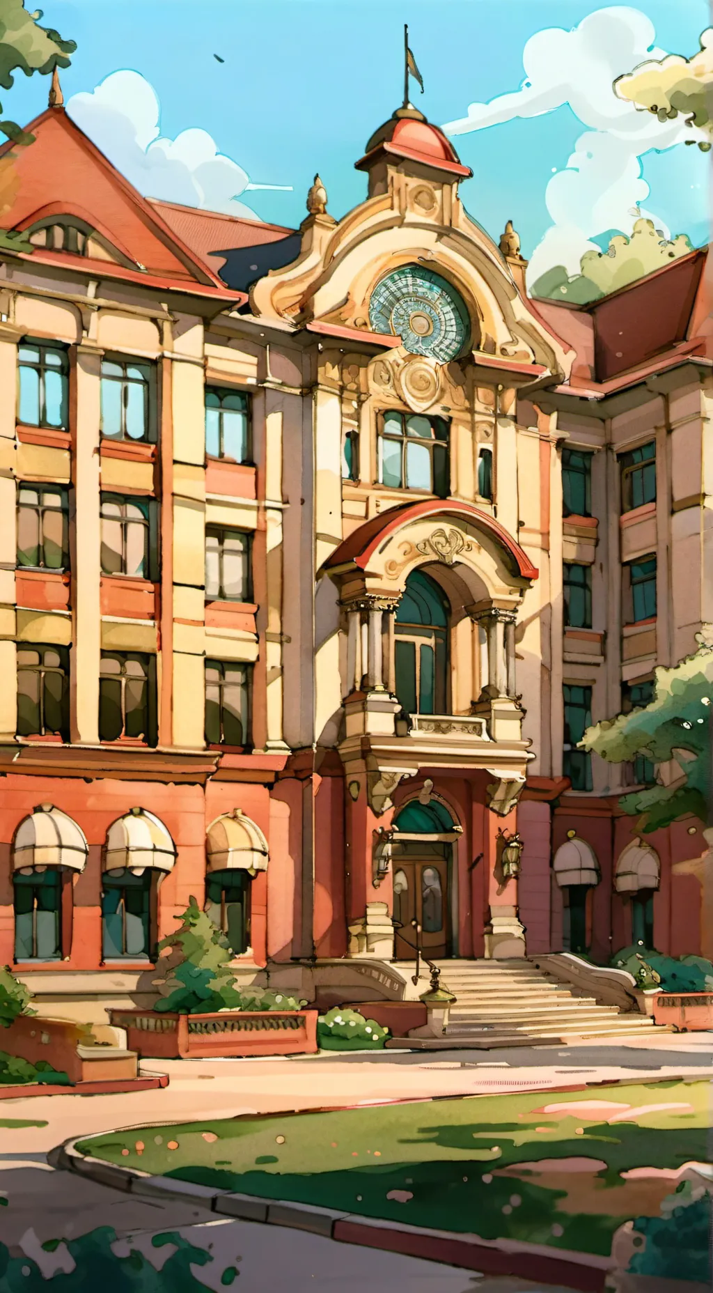 ai character: STEM SCHOOL!!!! background