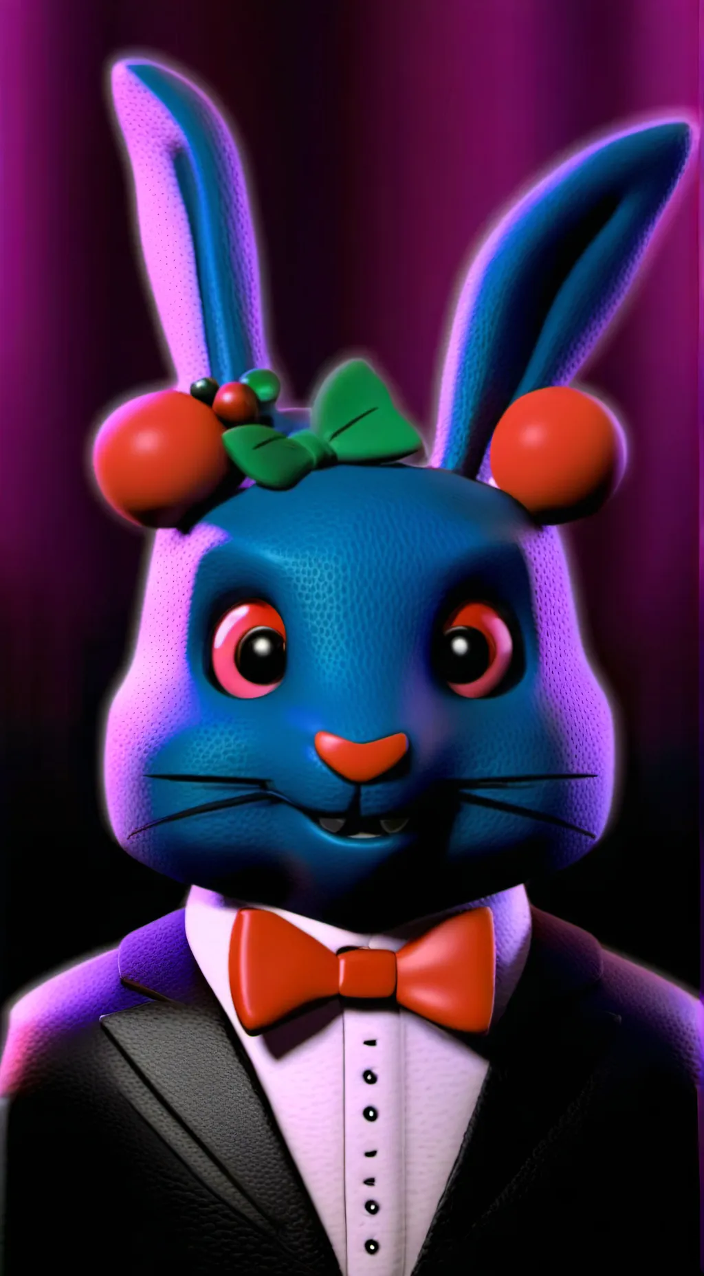 ai character: Toy bonnie  background