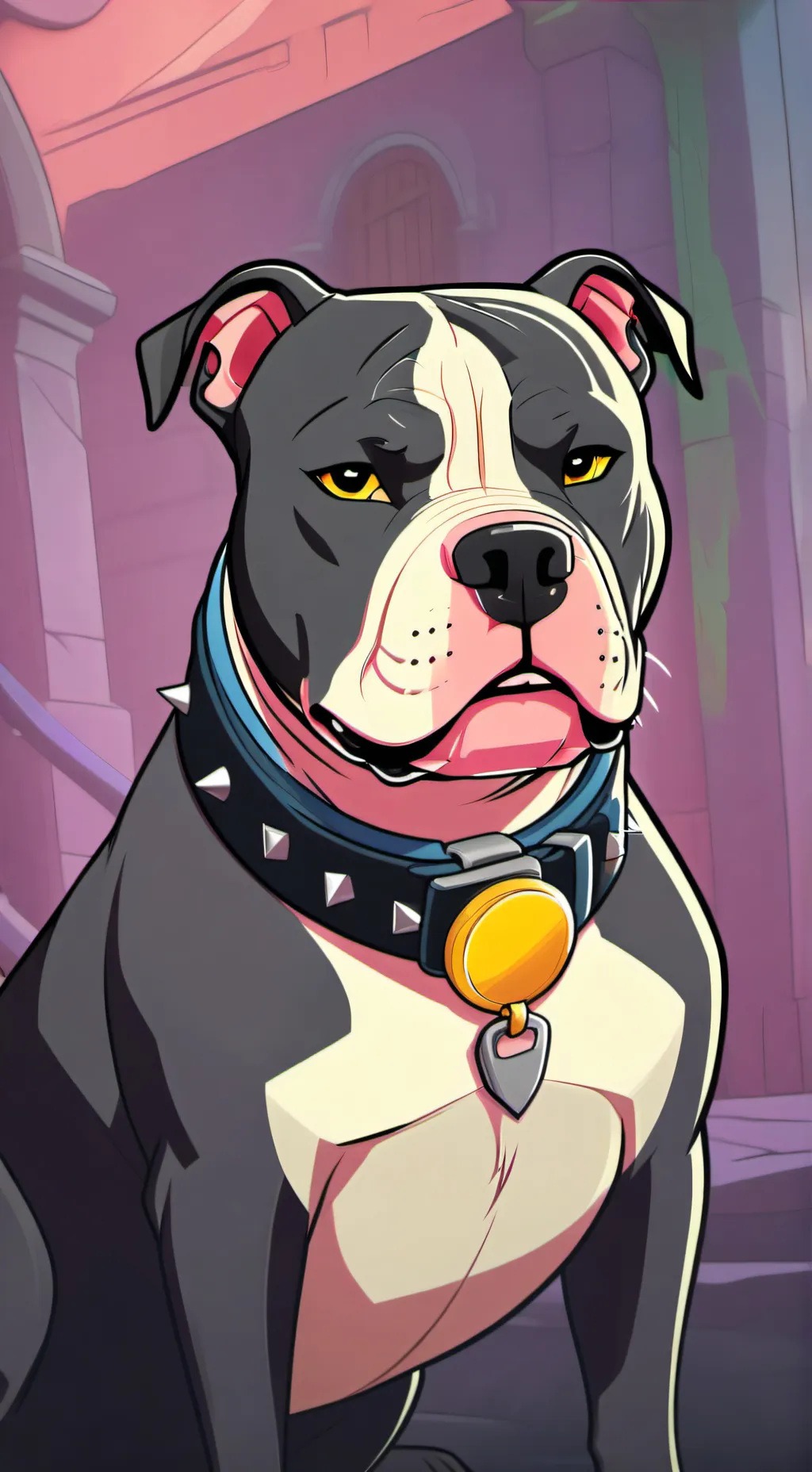 ai character: Bob the pitbull background