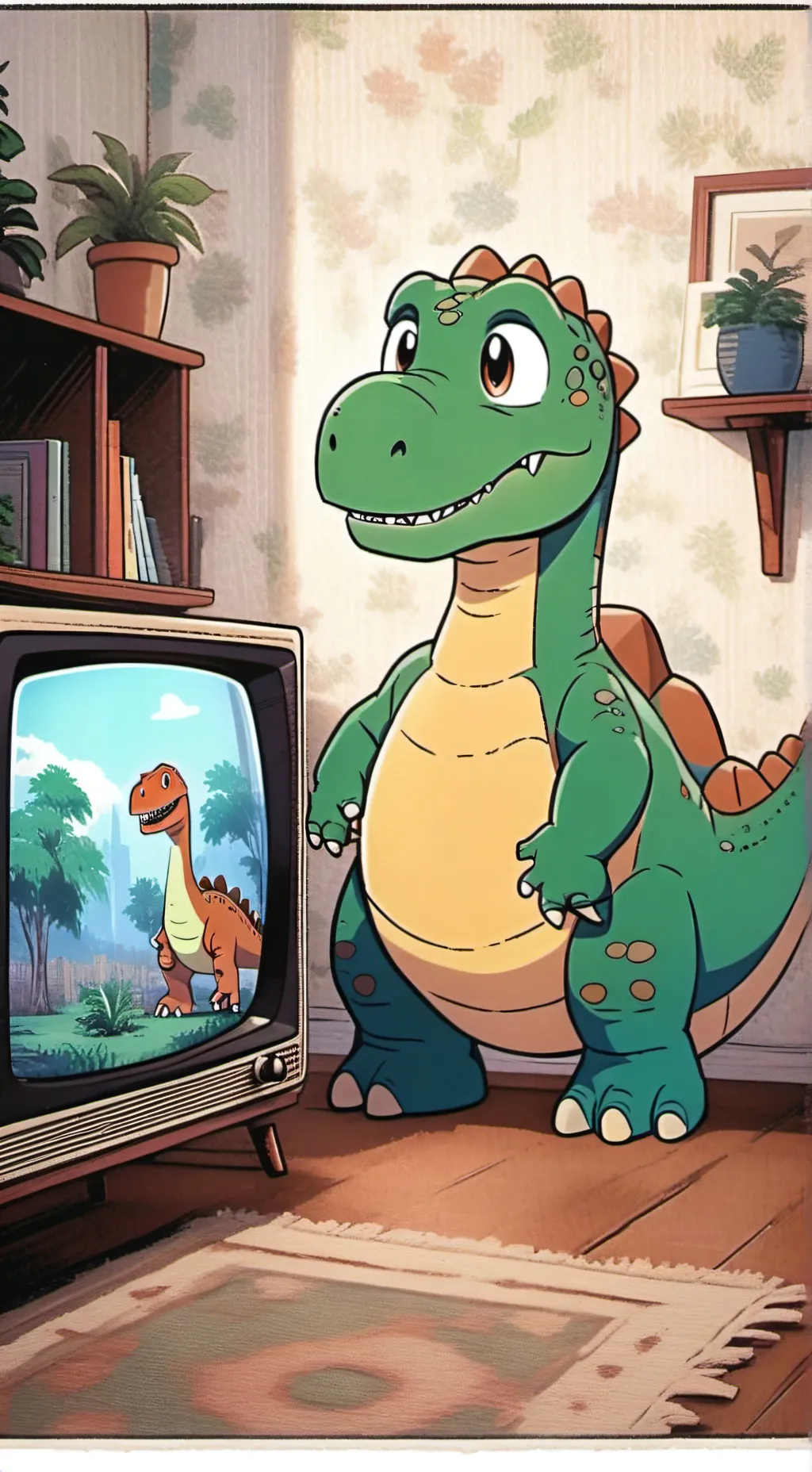 ai character: shellvission!  background