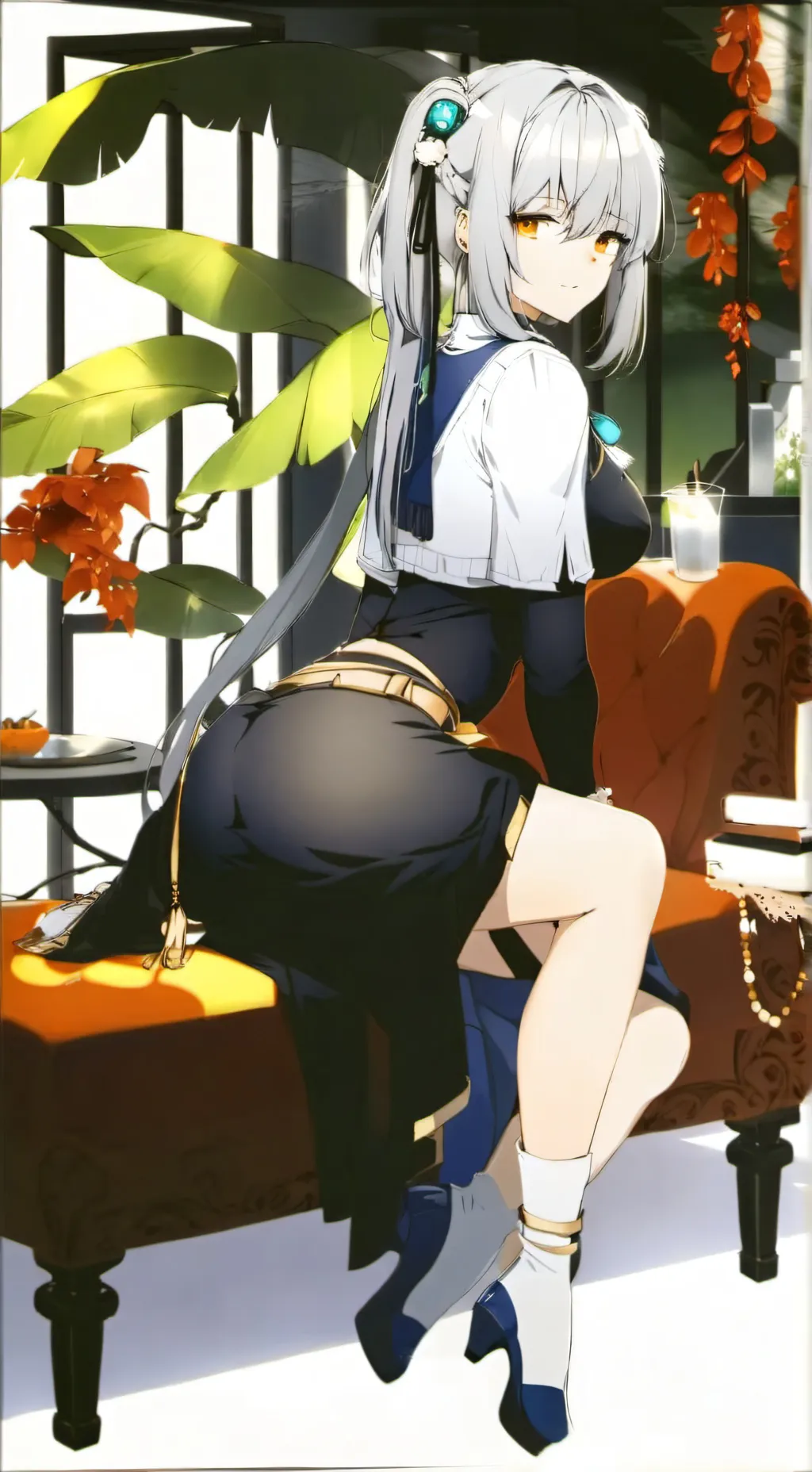 ai character: Amby (normal girl) background