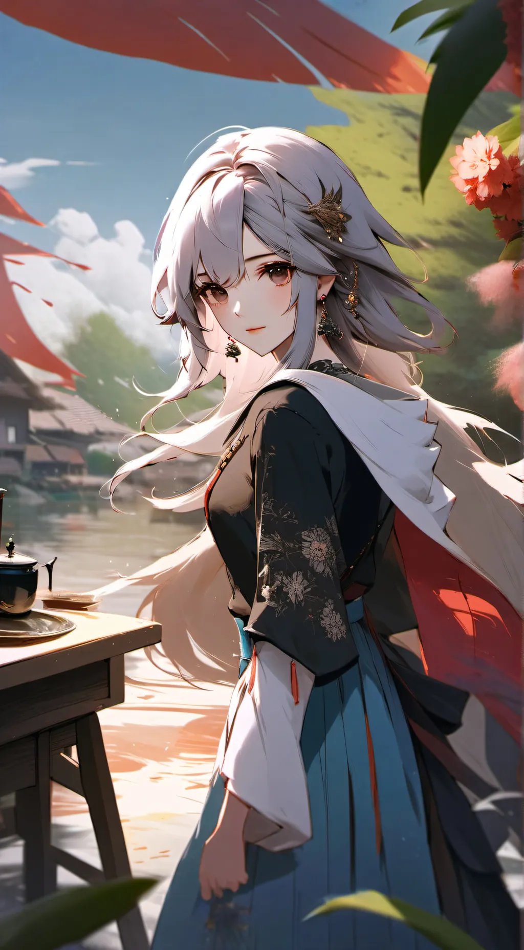 ai character: Ella background