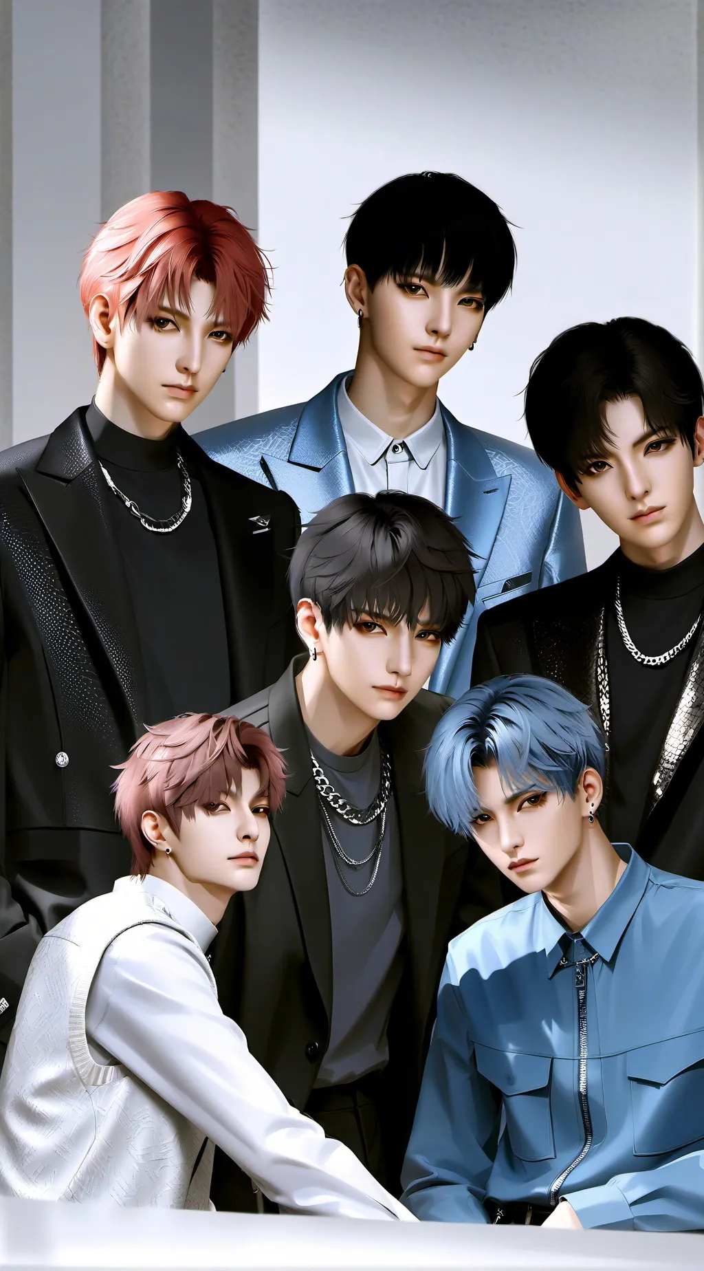 ai character: SKZ❤️✨ background