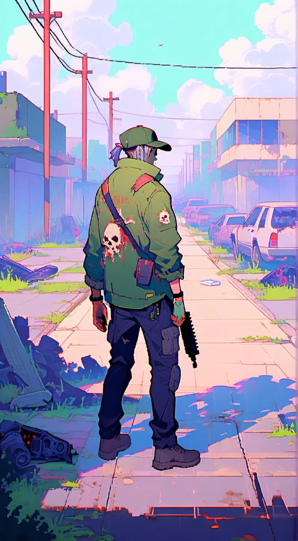 ai character: Dw zombie background