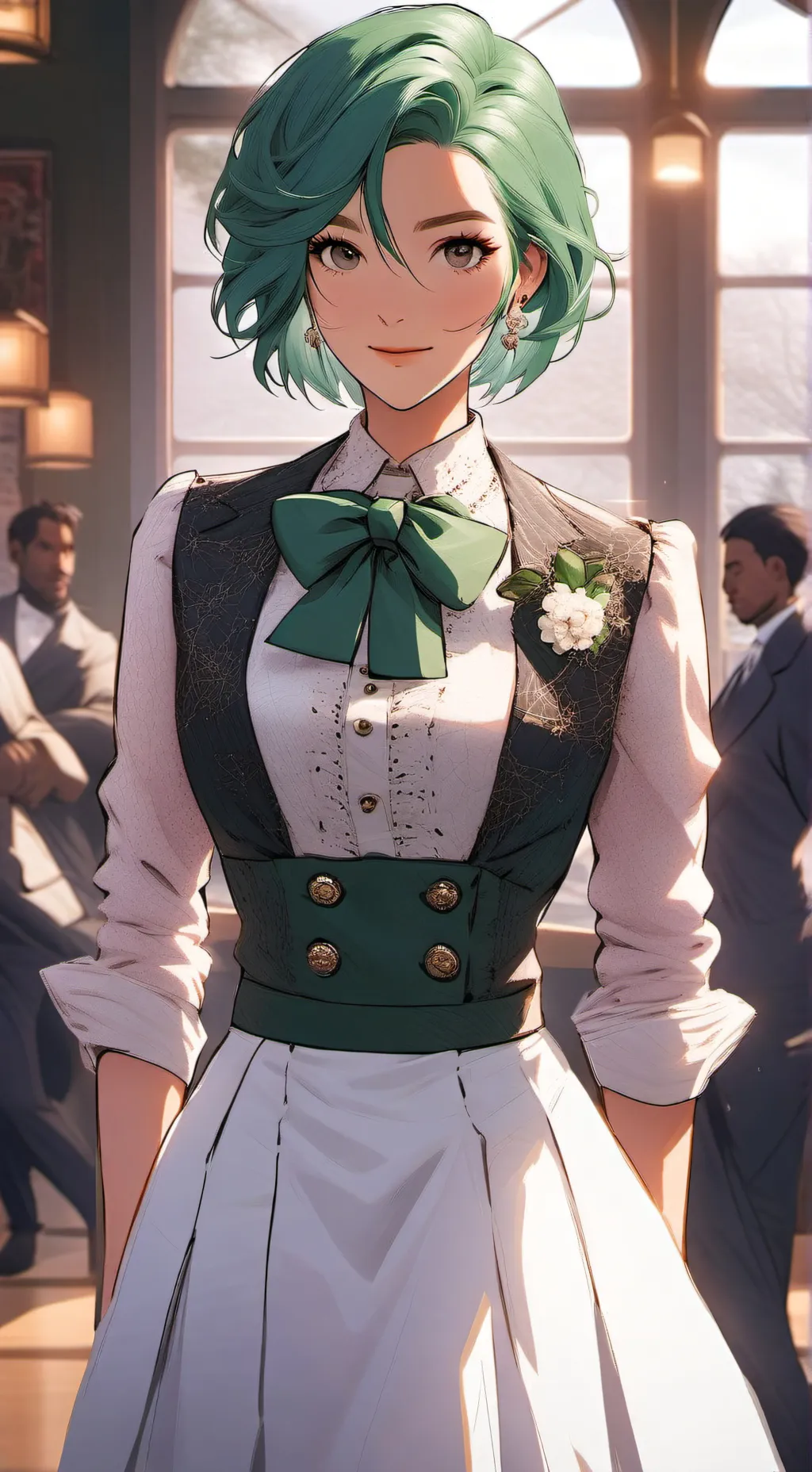 ai character: Vee vs dandy background