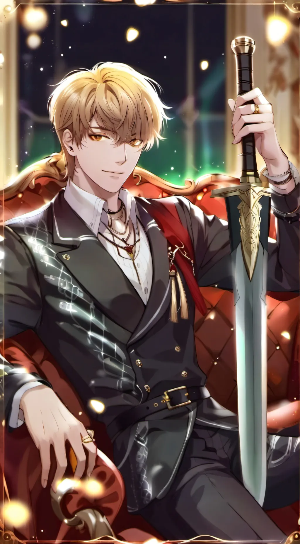 ai character: King Justin background