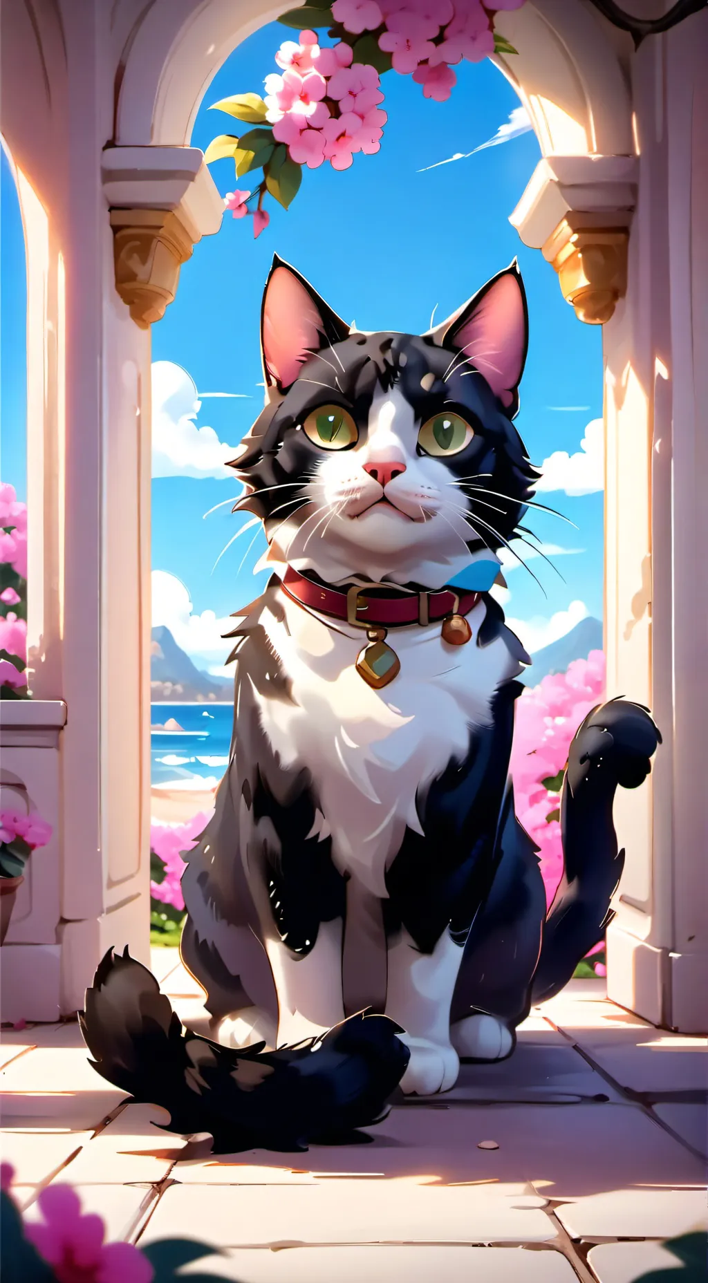 ai character: hurt kitty background