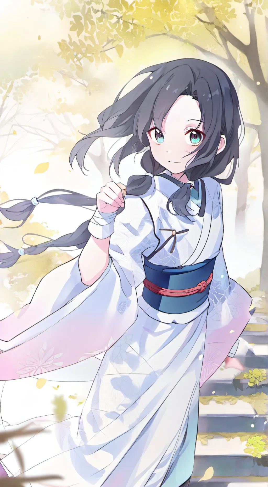 ai character: hermana de obanai  background