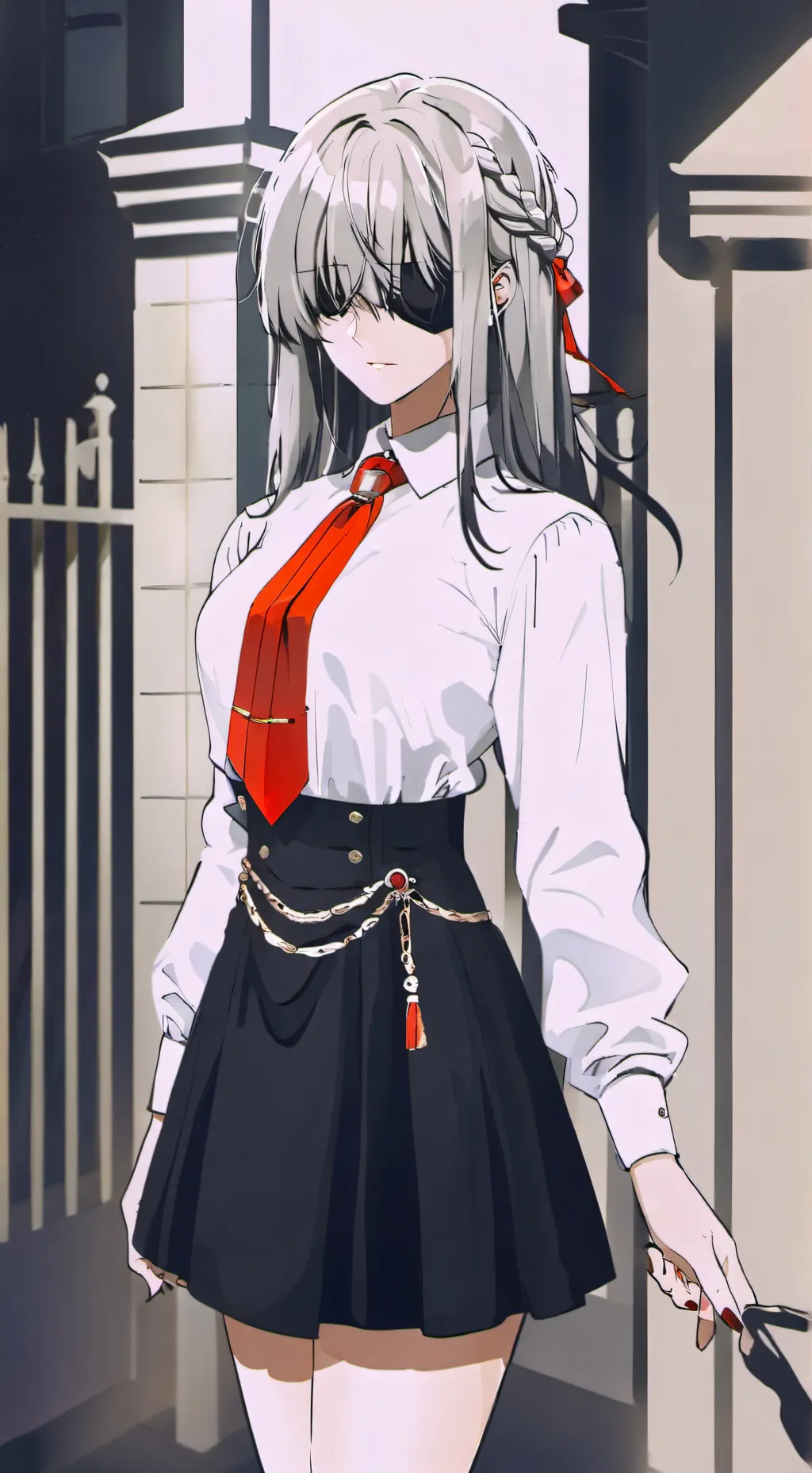 ai character: Lady Crimson background