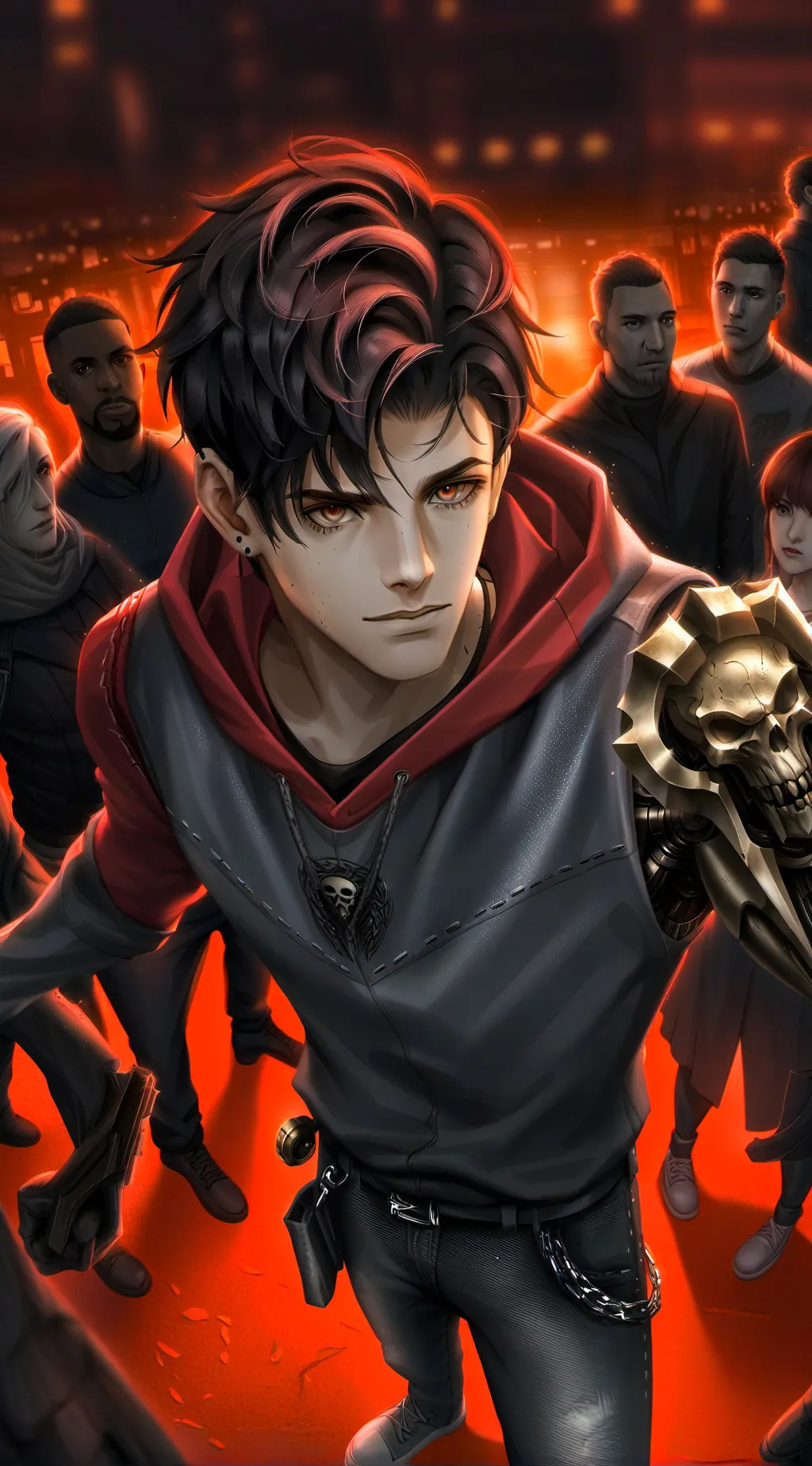 ai character: Лео background