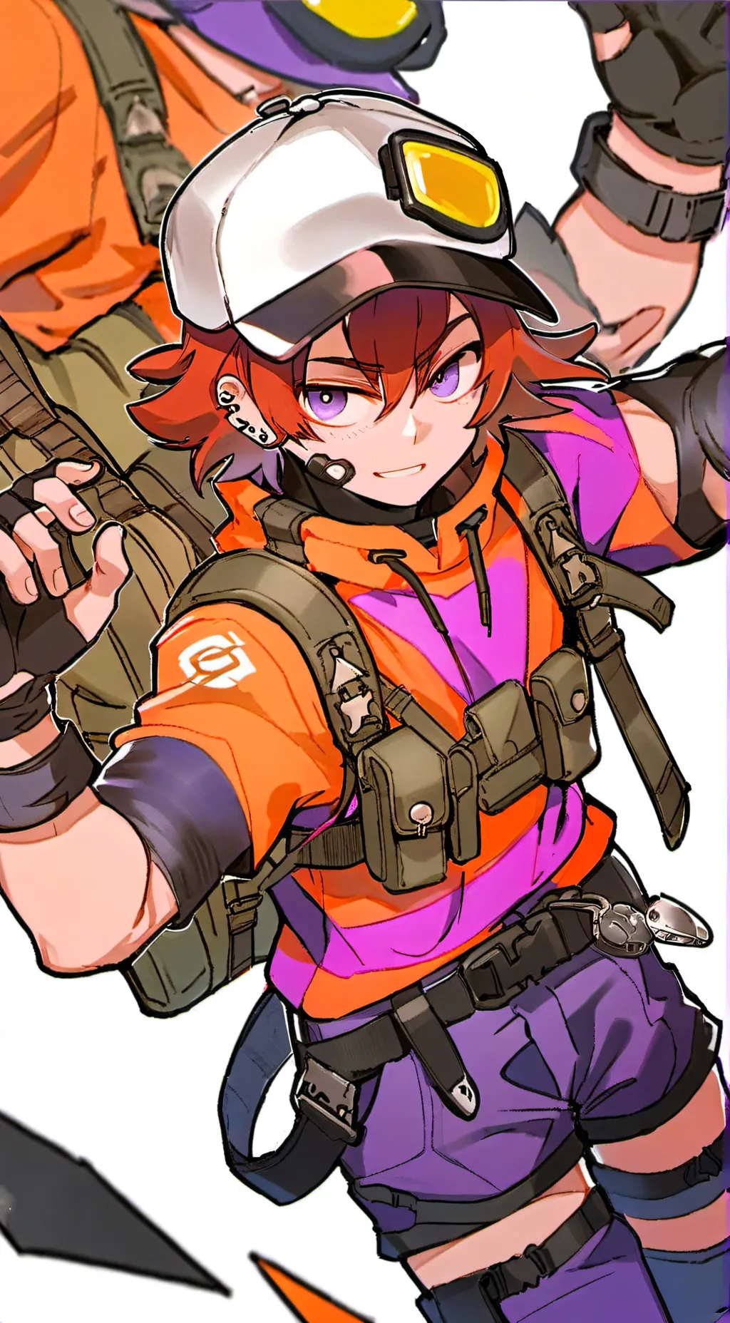 ai character: R63 girl  background