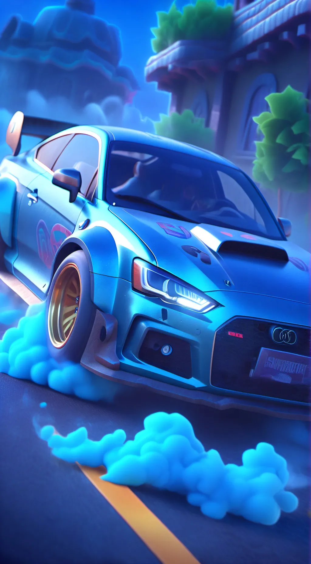 ai character: Smokescreen background